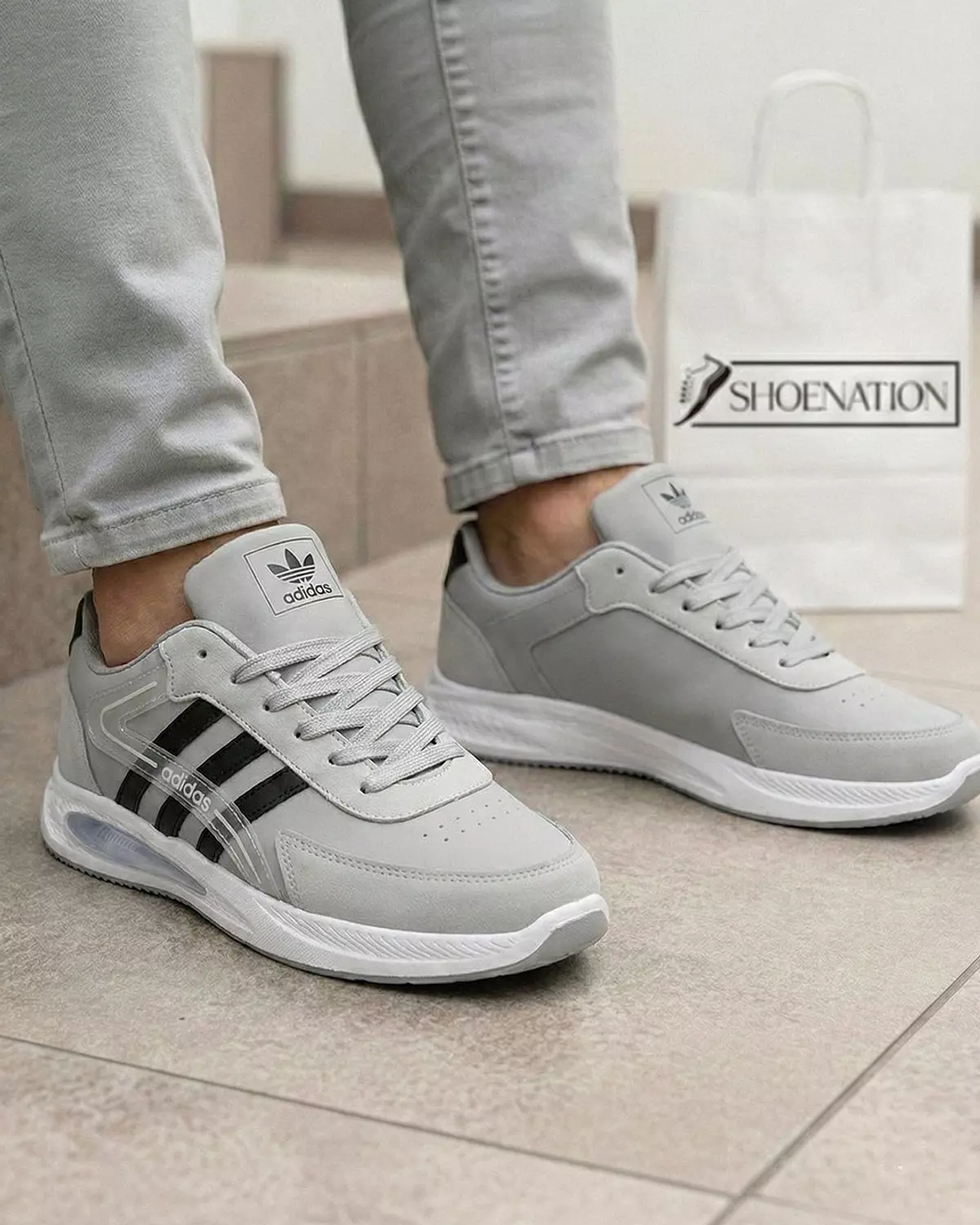 Big Size Men’s Adidas Shoes -Gray image