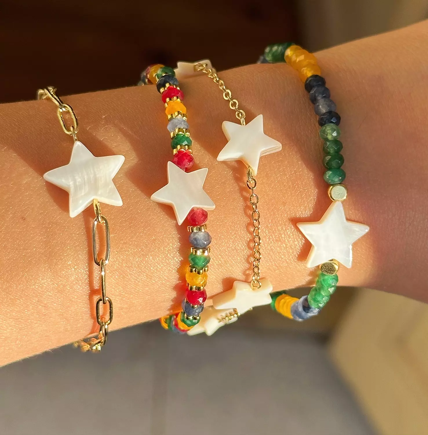 Tropical bracelets set  4