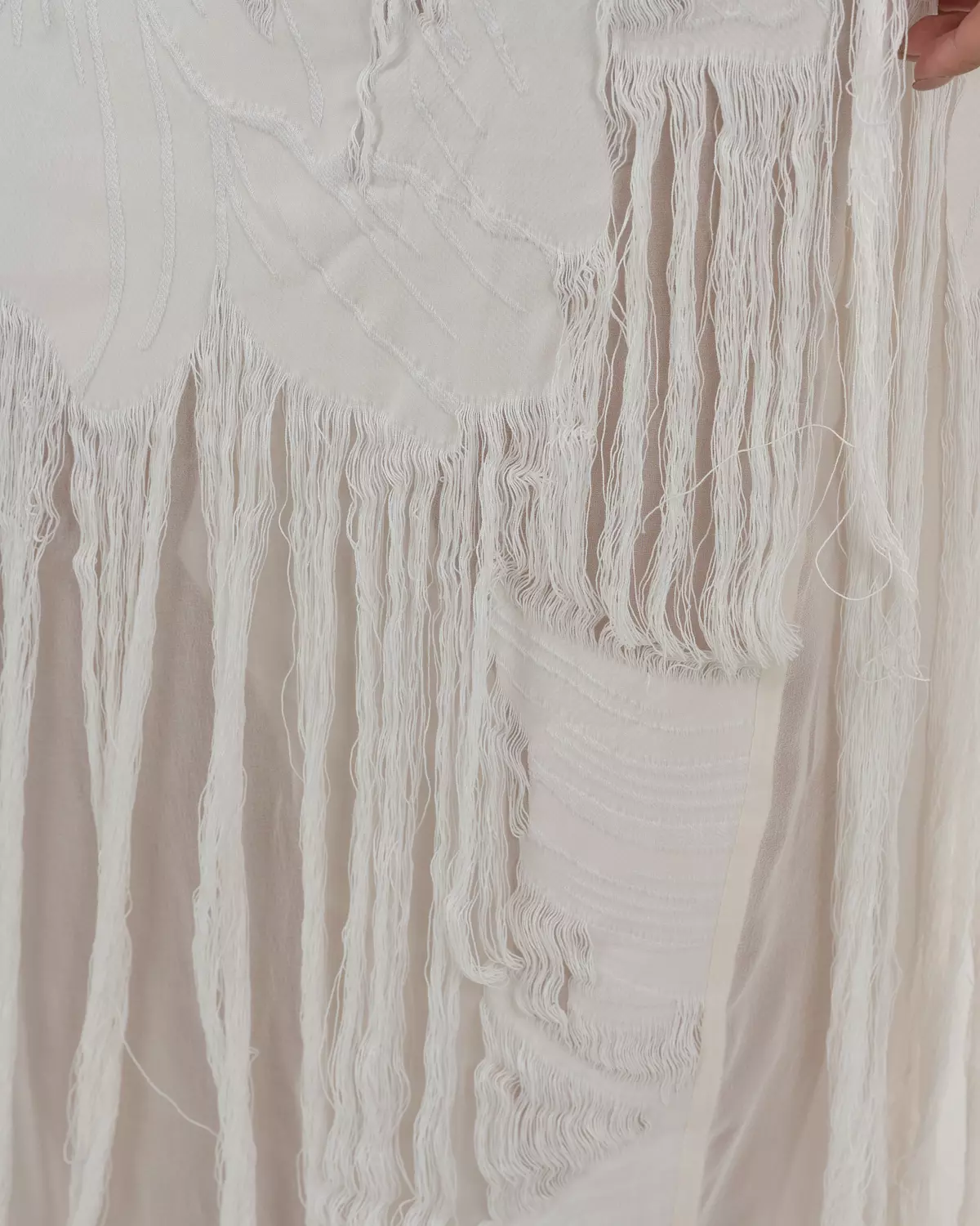 Playful Off-White Maxi Dress  4