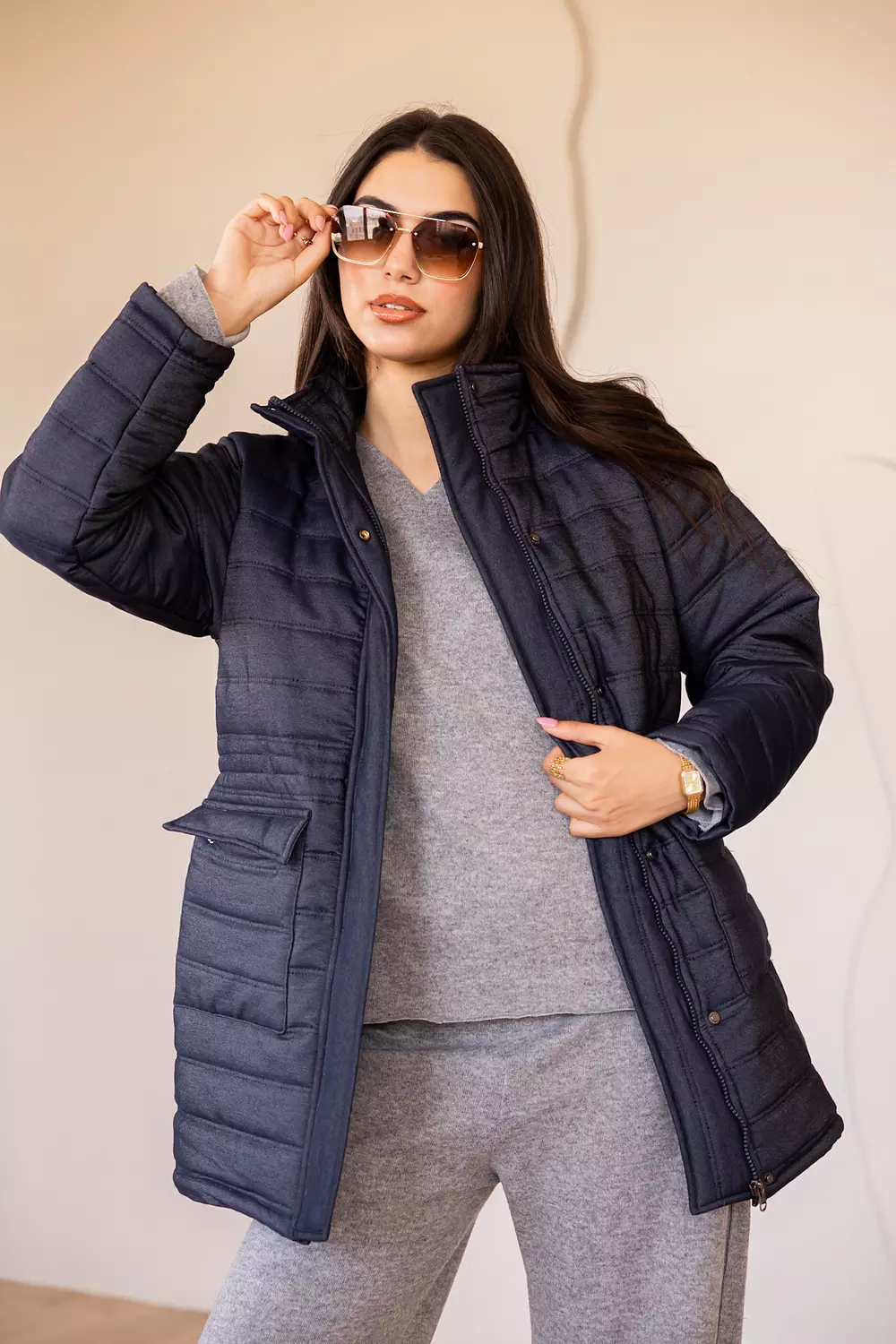Denim puffer jacket  3