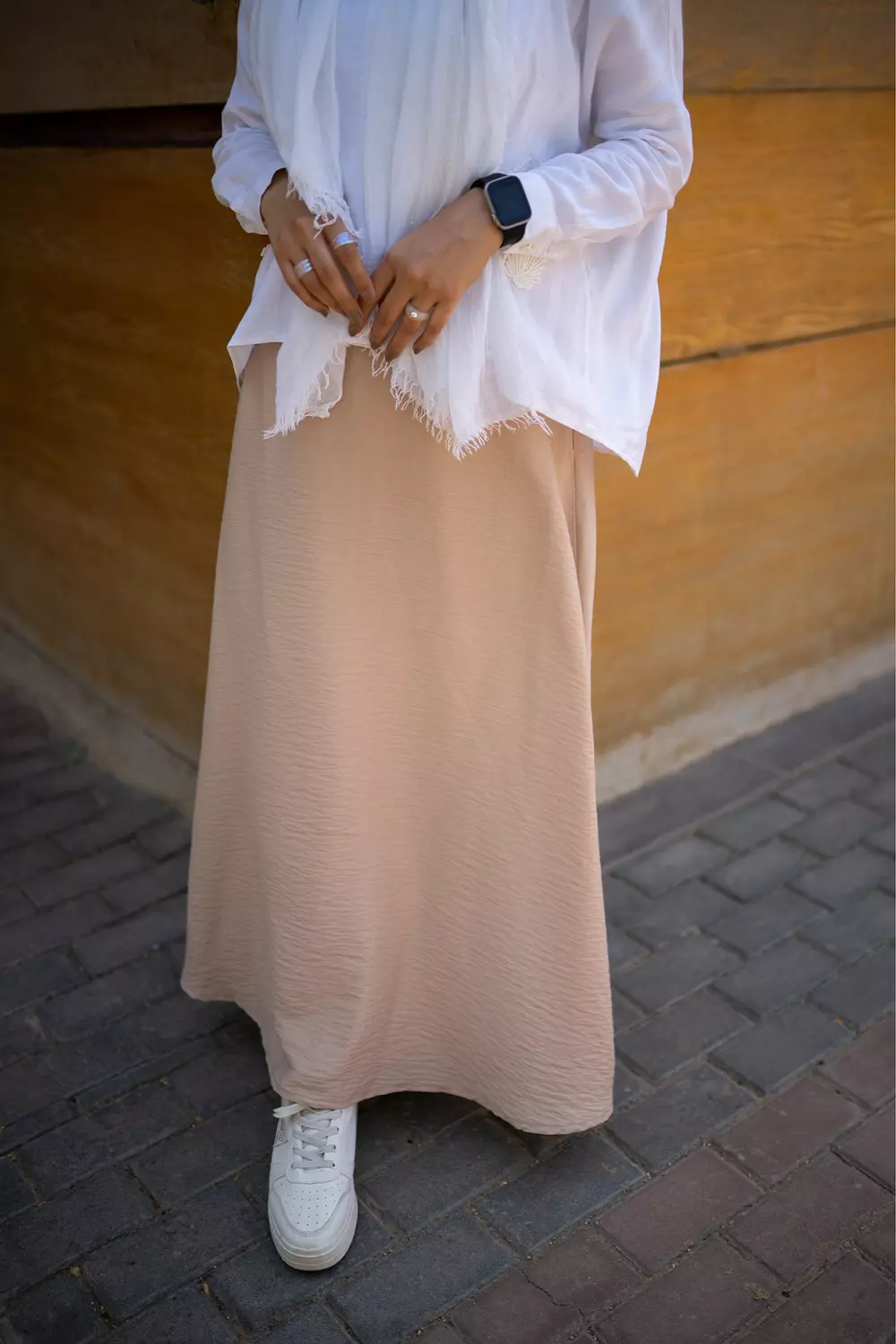 Spanish Linen Beige Skirt 3