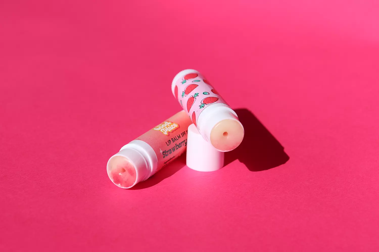 Strawberry swirl lip balm 2