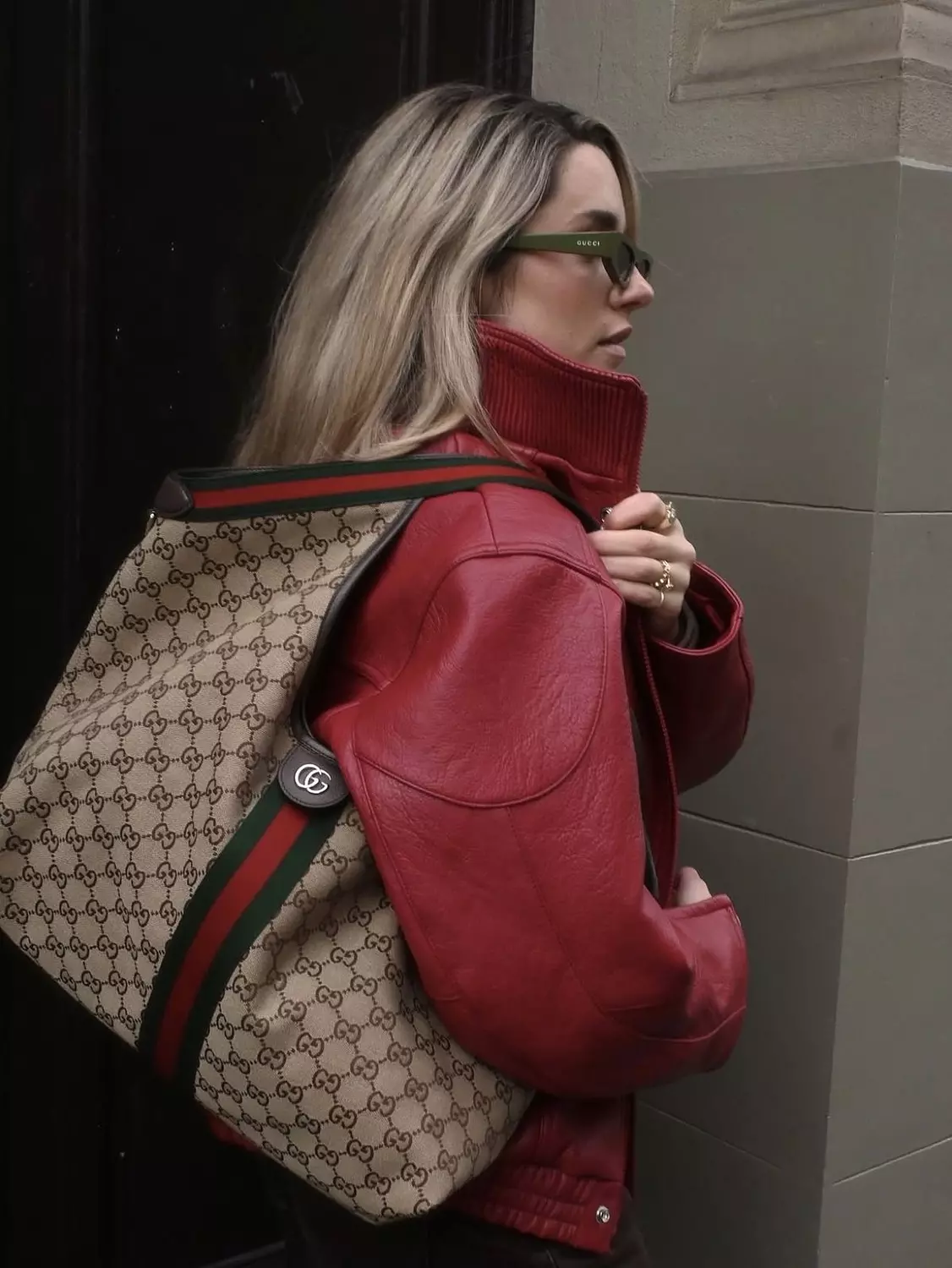 GUCCI GIGLIO LARGE TOTE BAG BROWN 2