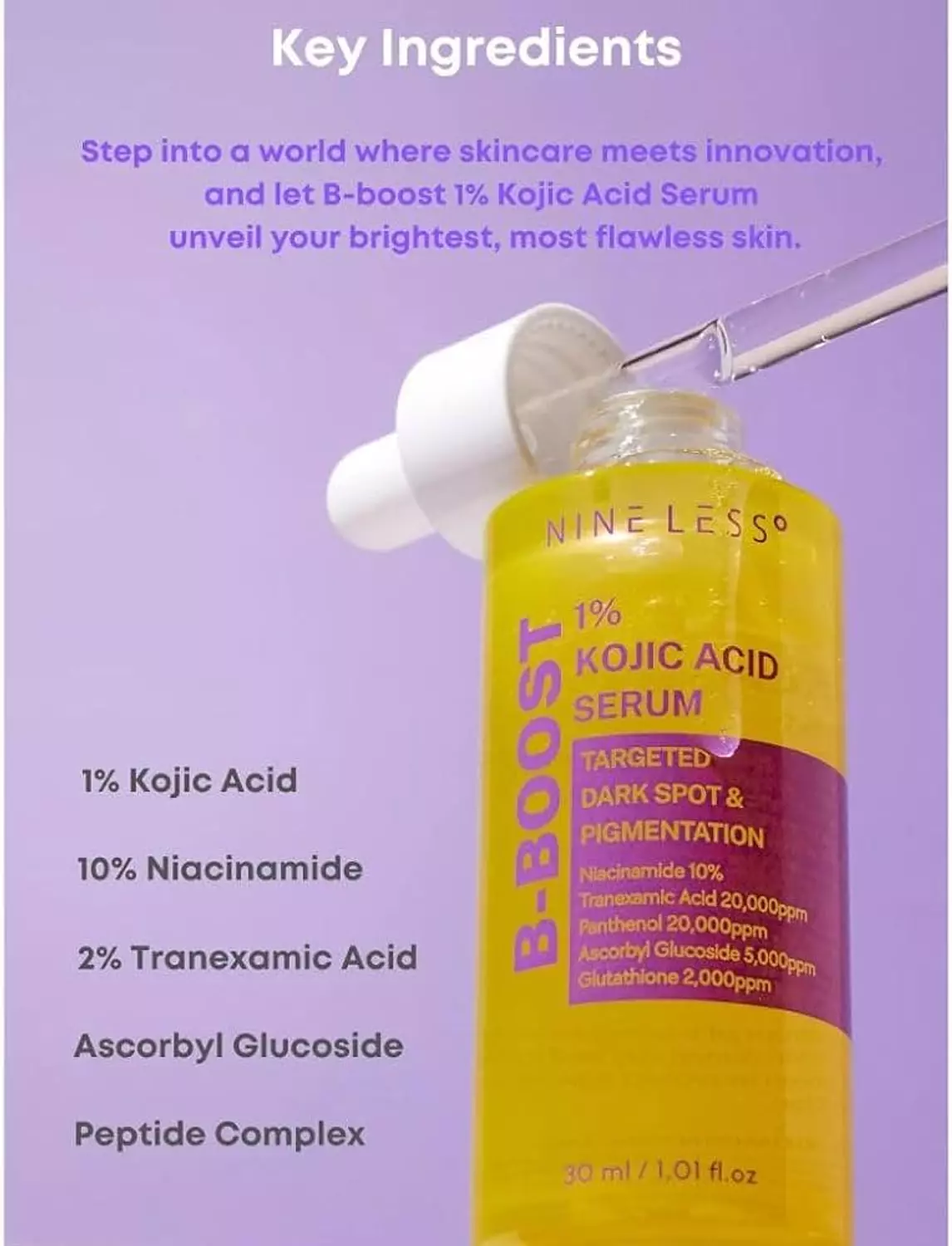 Nineless B-Boost 1% Kojic Acid Serum 30Ml 2