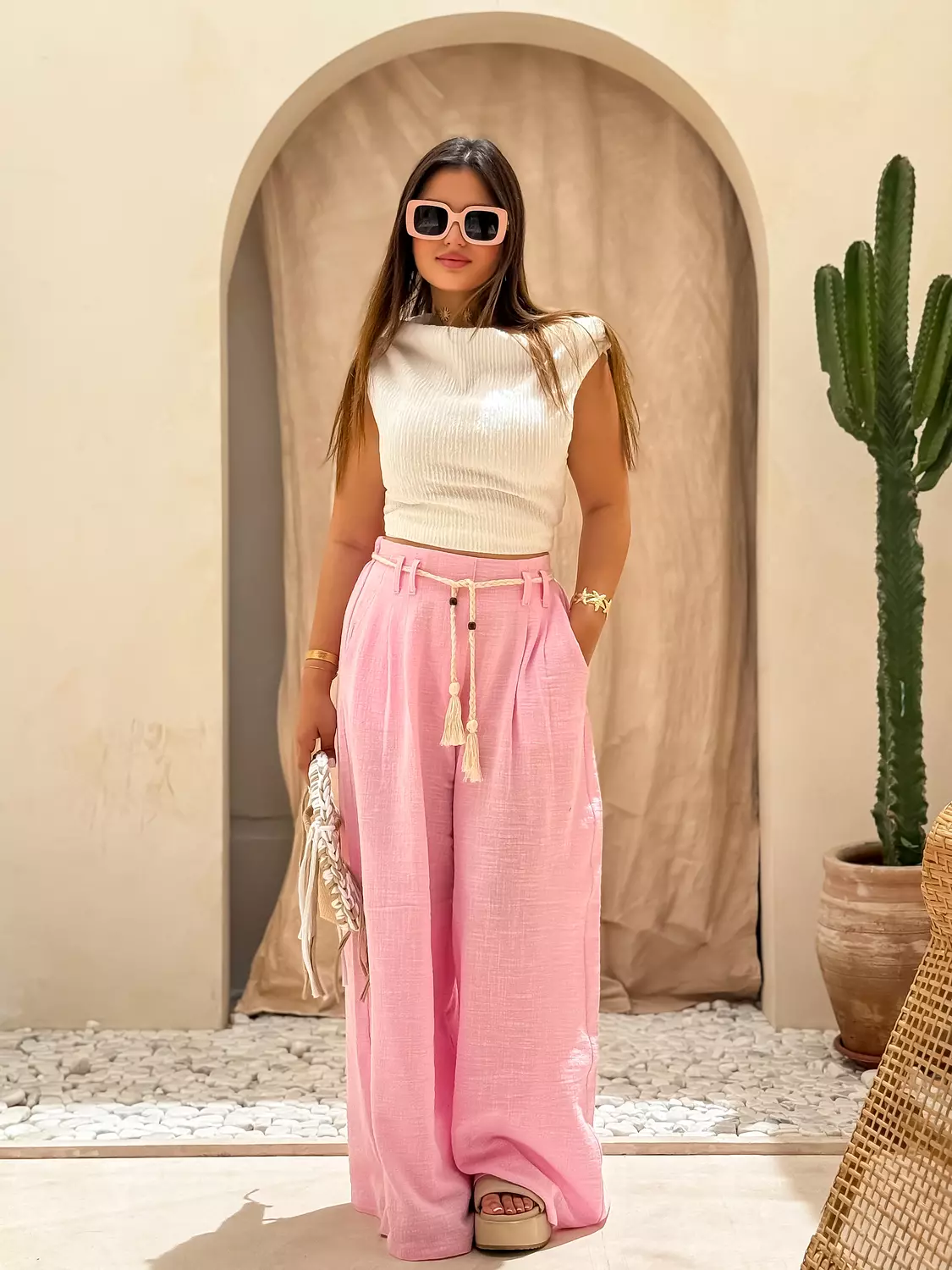 Wide linen pants  5