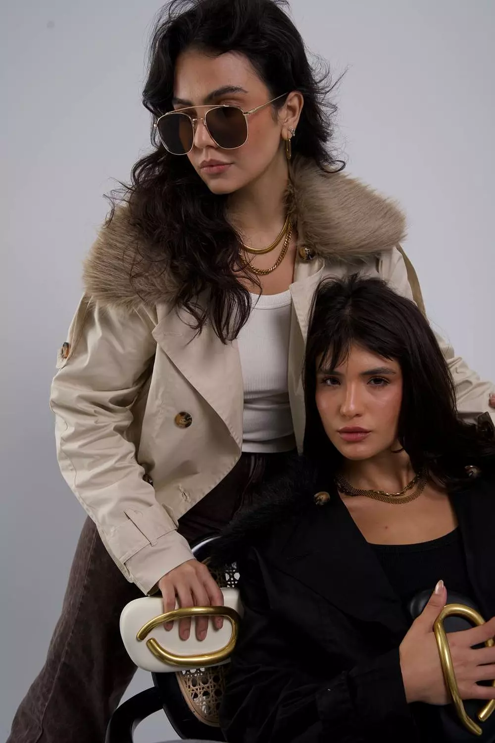 Fur Trench jacket  7