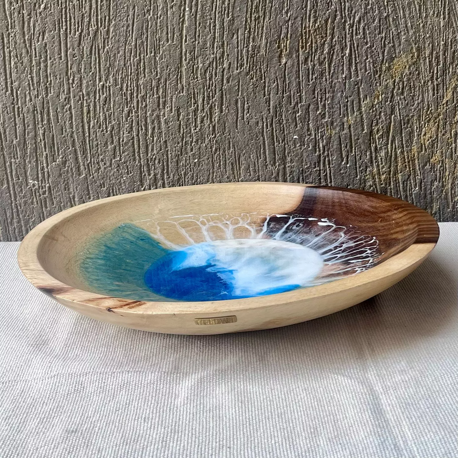 Sea light wooden bowl 3