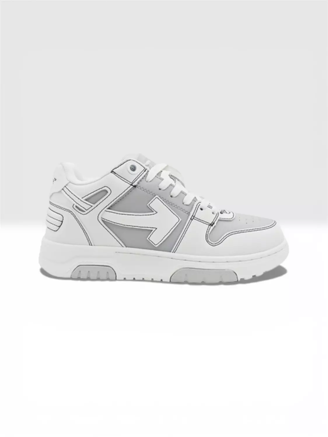 Off-White 'Out Of Office' white and grey calf leather image