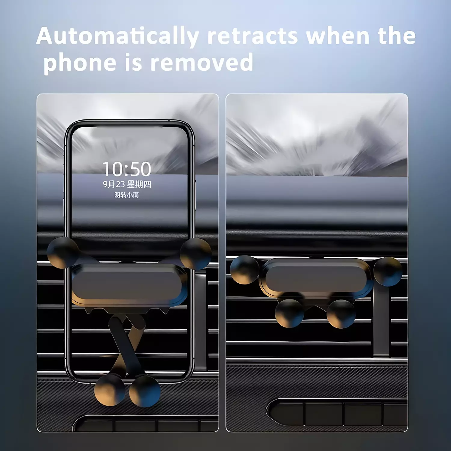 Car Phone Holder, Air Vent Mount and 360° Rotation - WUW Z25 7