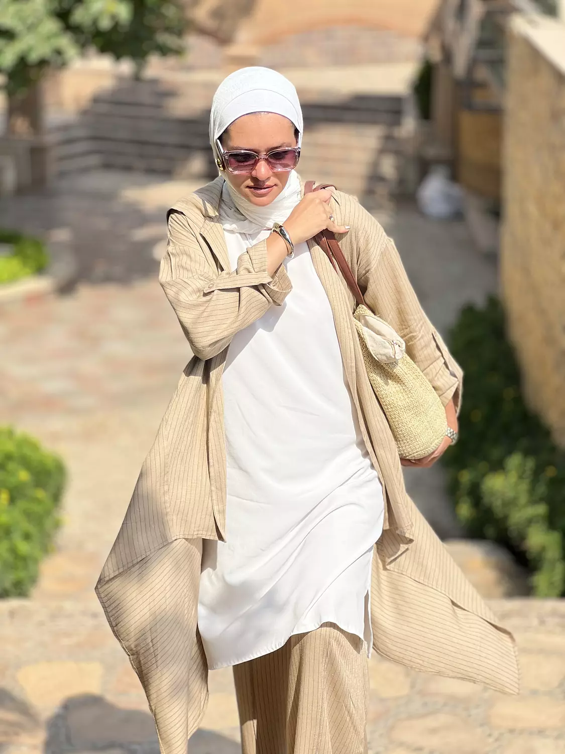 Striped linen suit 4