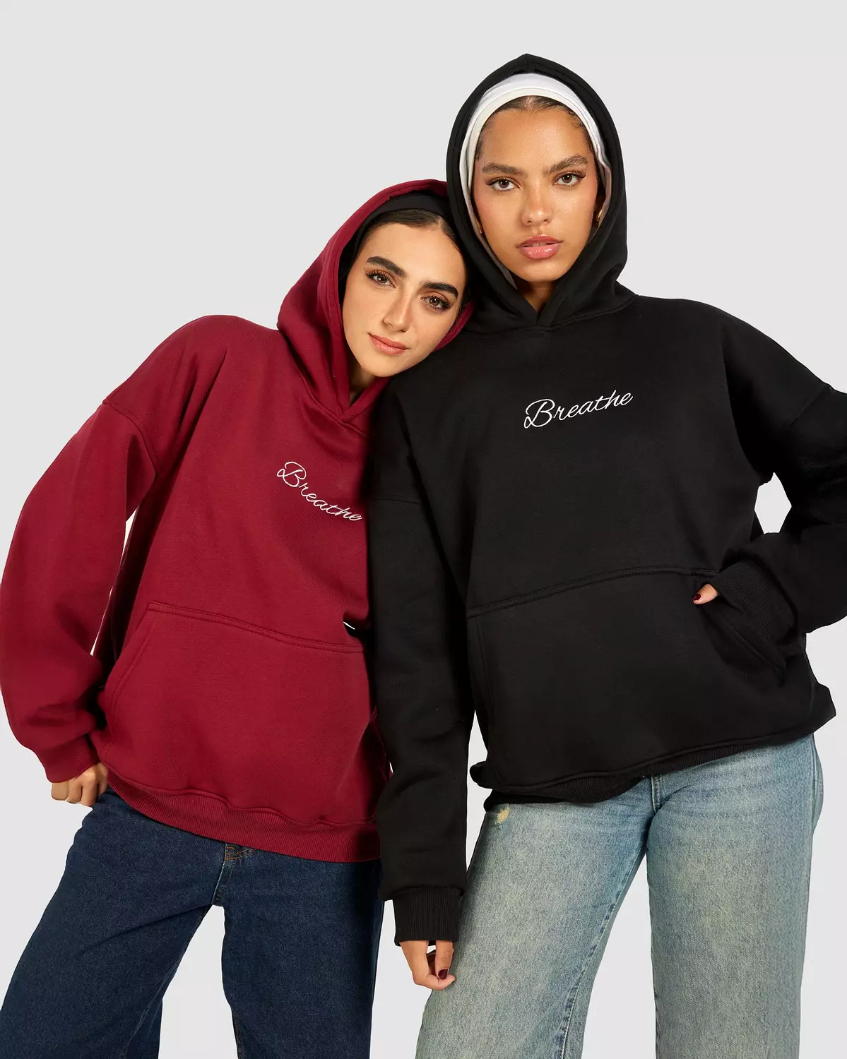 Breathe Oversize Hoodie in Black 4