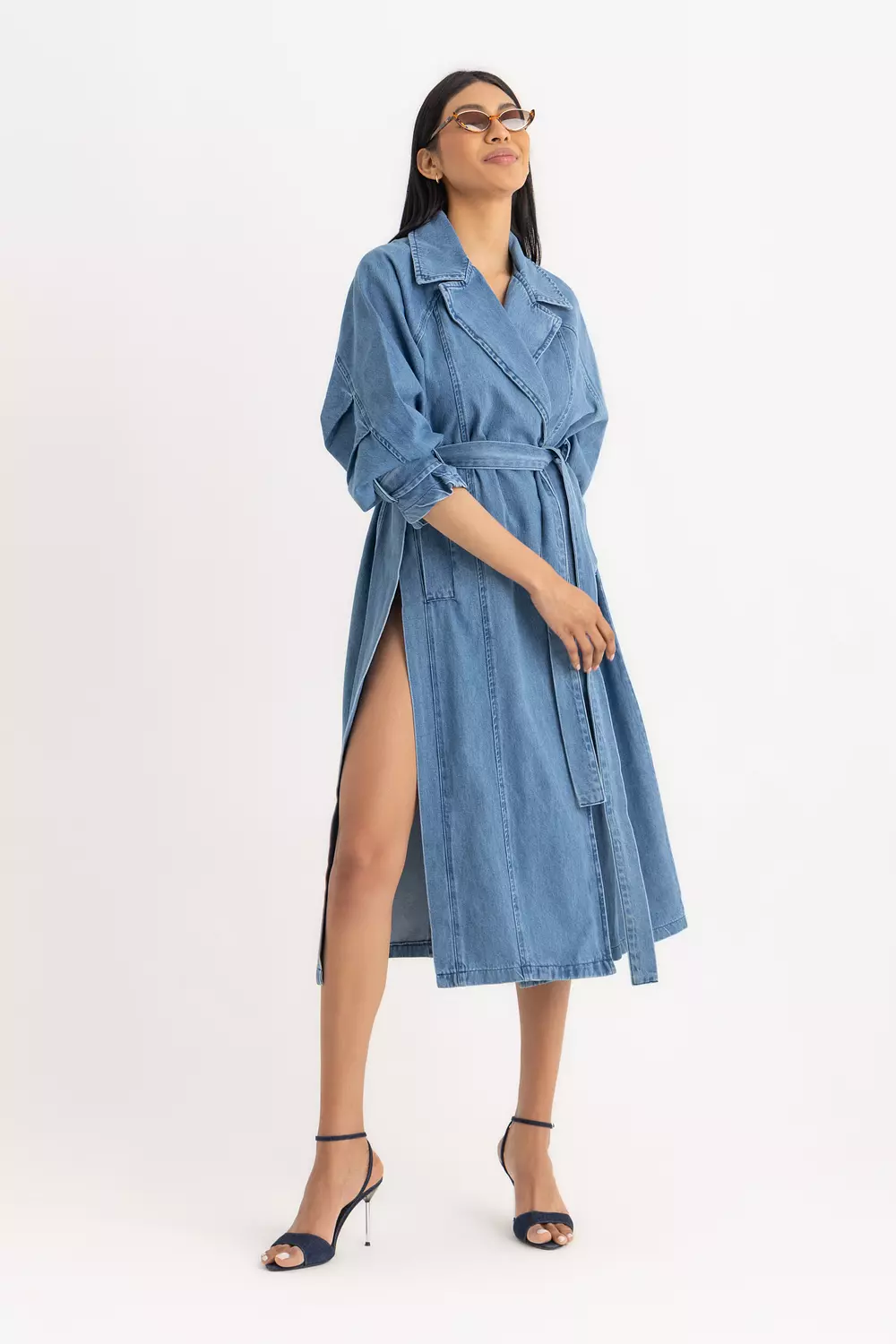The Sophia Denim Trench Coat 7