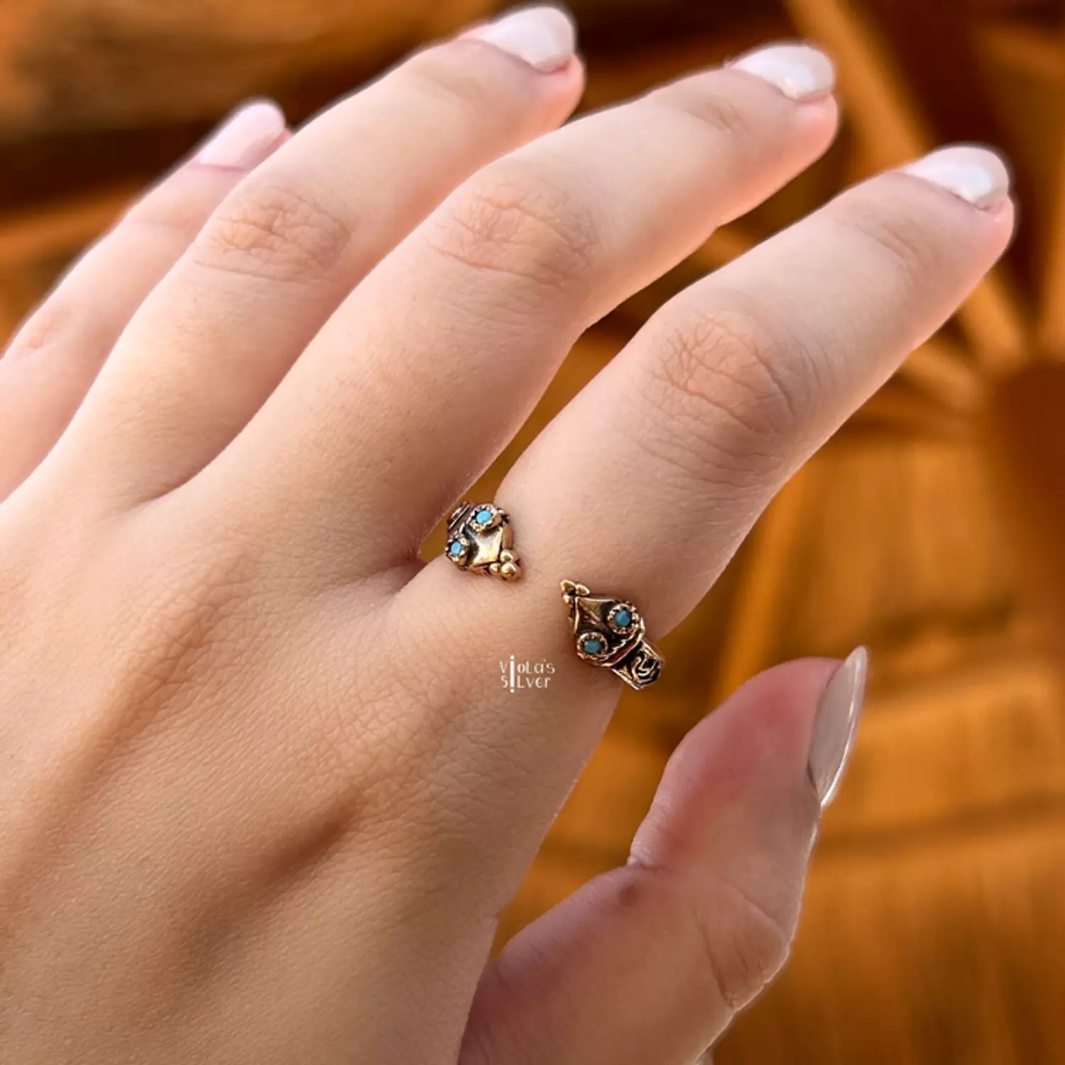 Snake silver ring ( Enta Ana ) image