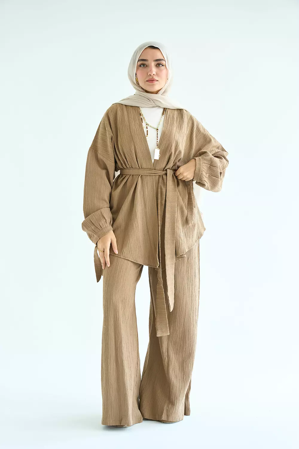 Crunchy set in brown 1