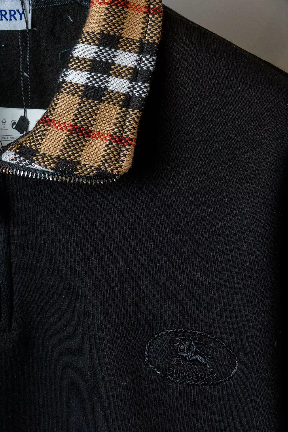 BURBERRY QUARTER ZIPPER \ 1684 5