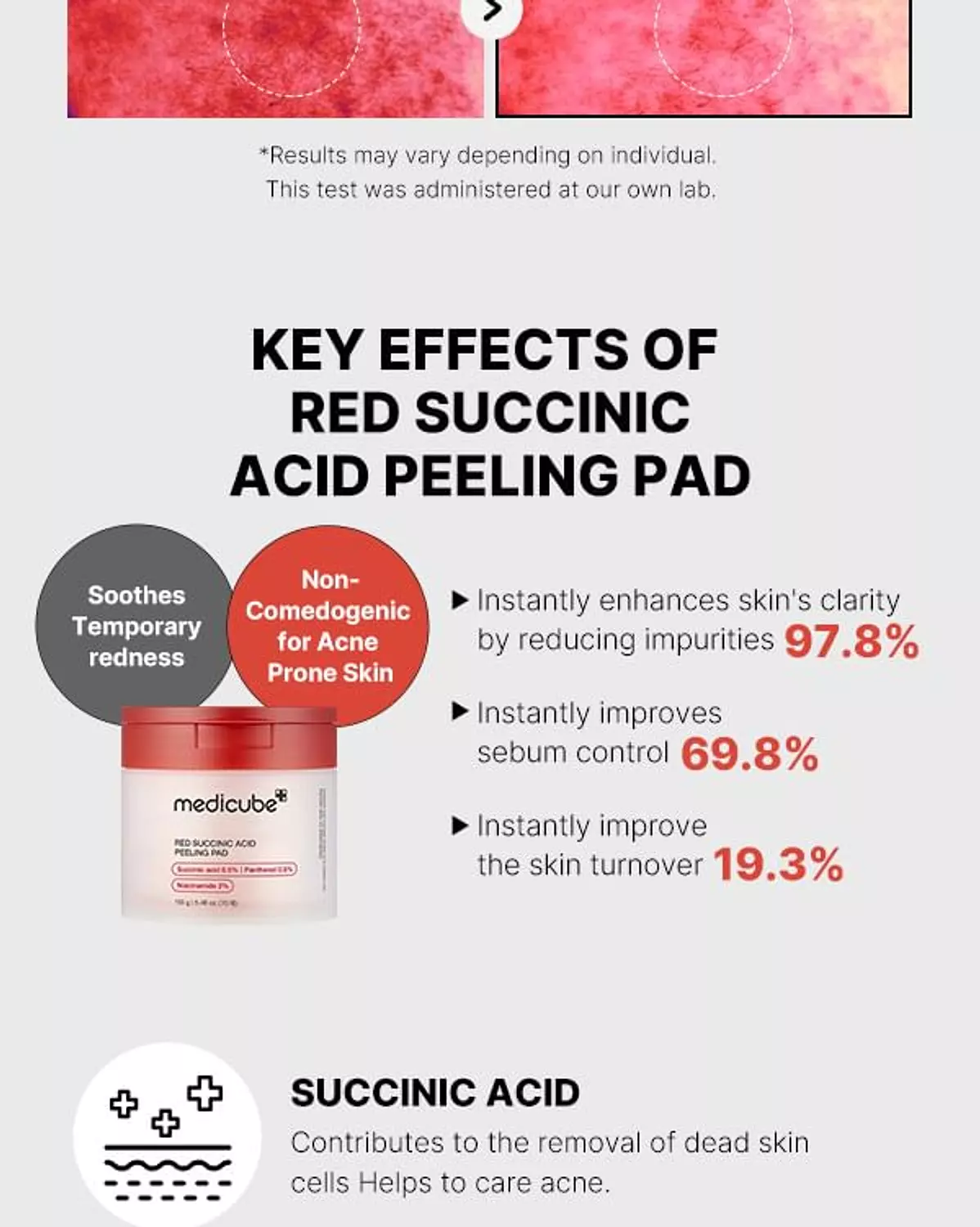 Medicube - Red Succinic Acid Peeling Pad 2