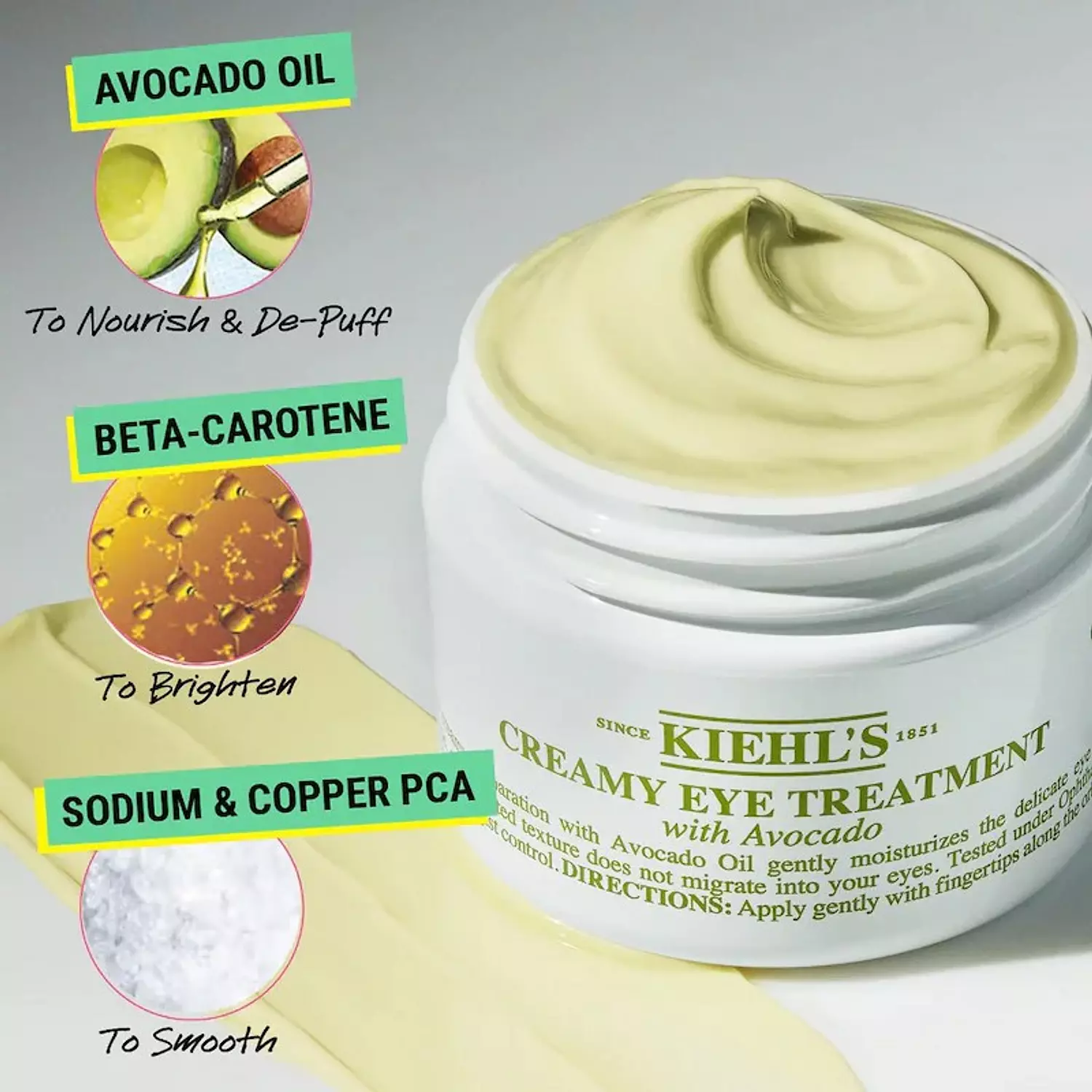 Kiehl's Since 1851 Mini Hydrating Eye Treatment Cream with Avocado  2