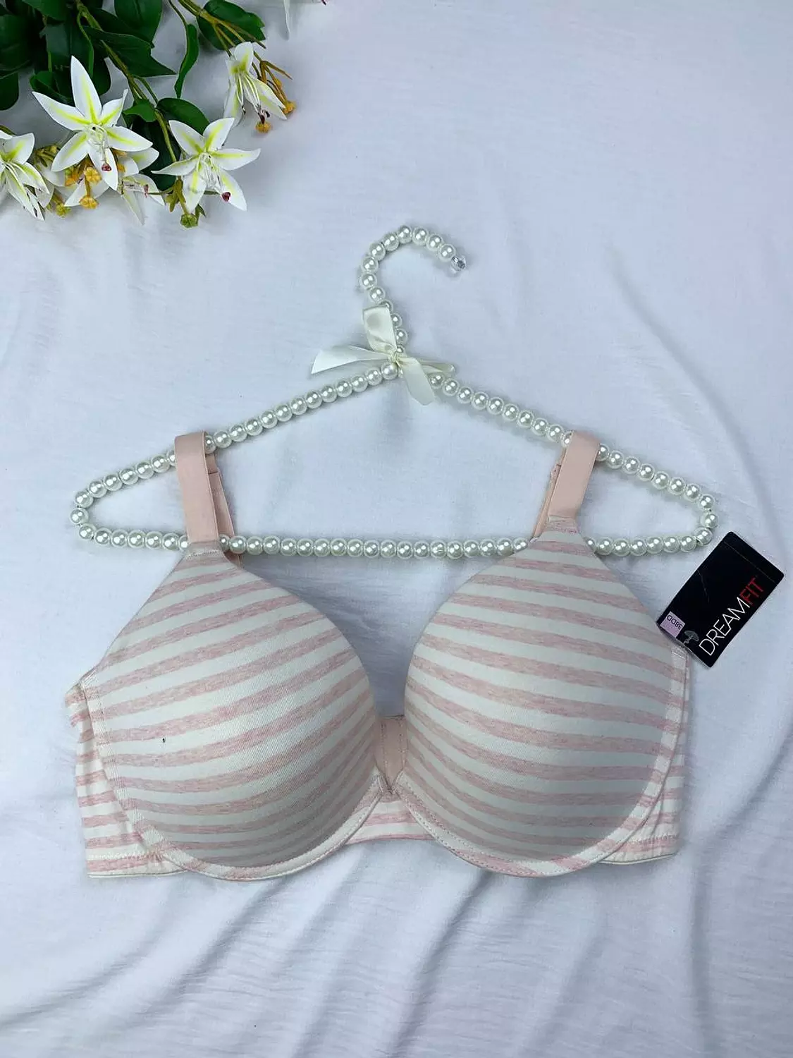 Wired padded cotton bra from dreamfit image