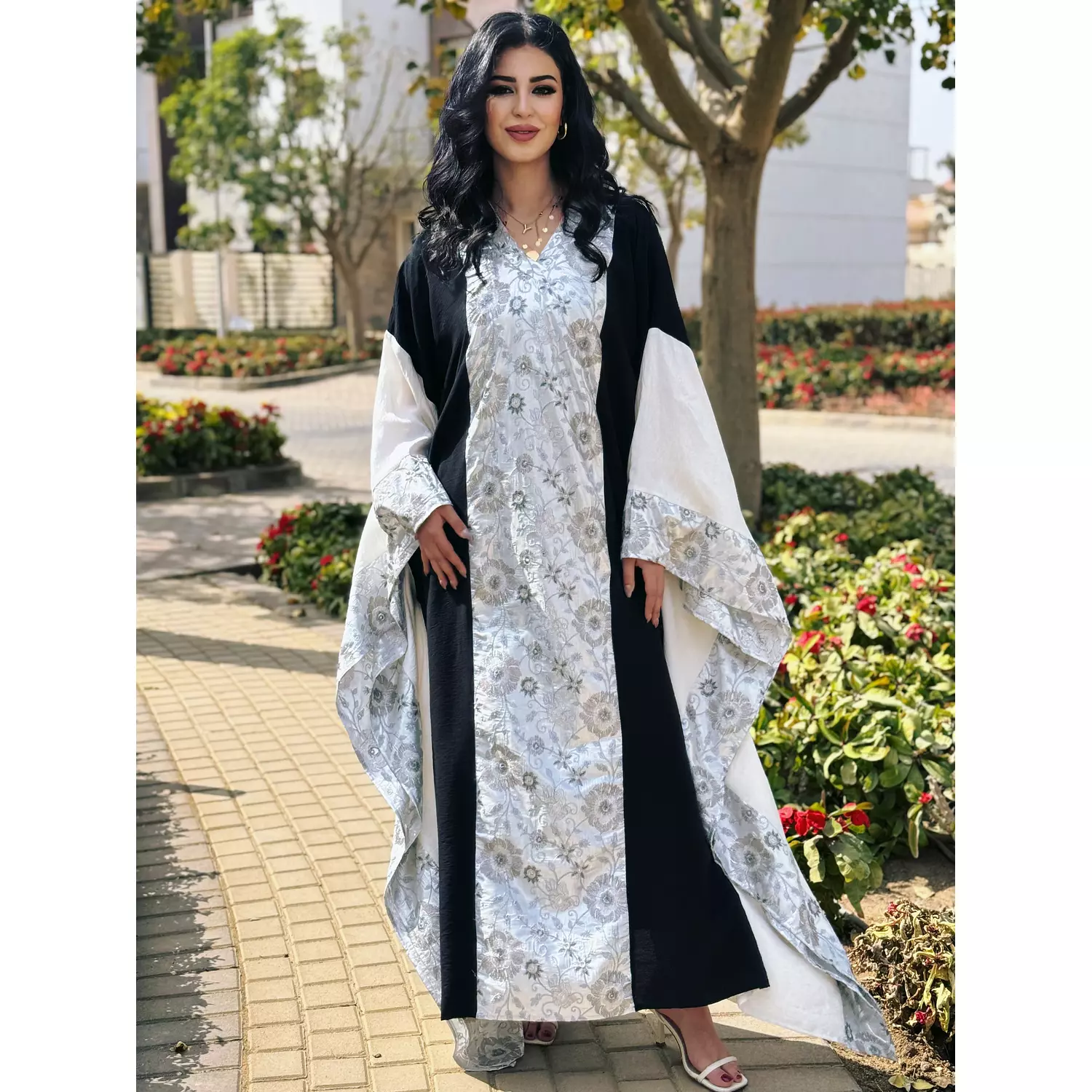 Black and white kaftan hover image