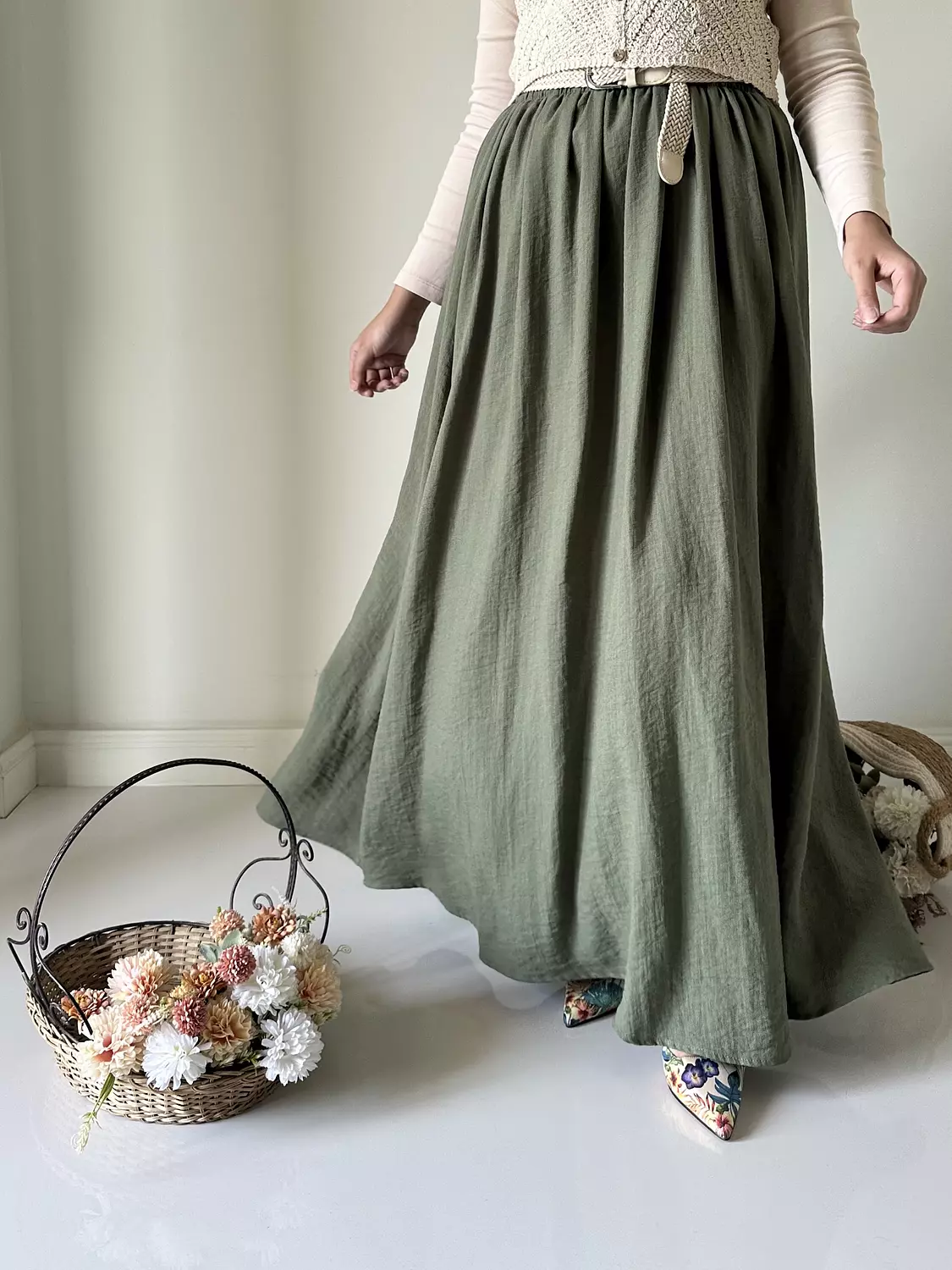 Closh linen skirt  4