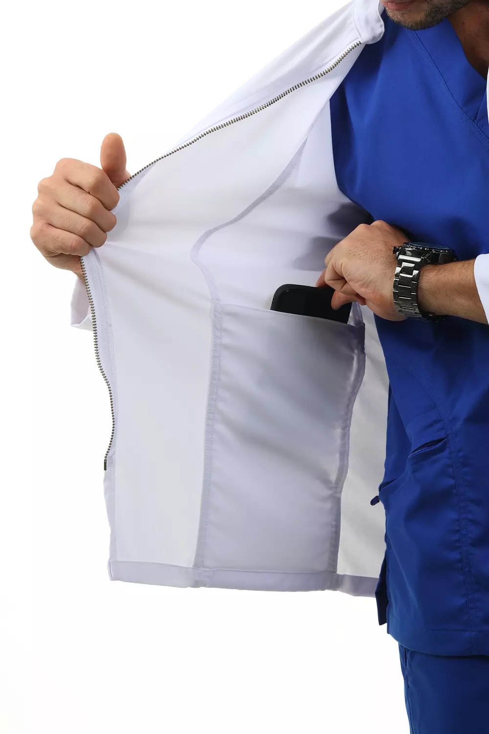 White Imperial Lab Coat 4