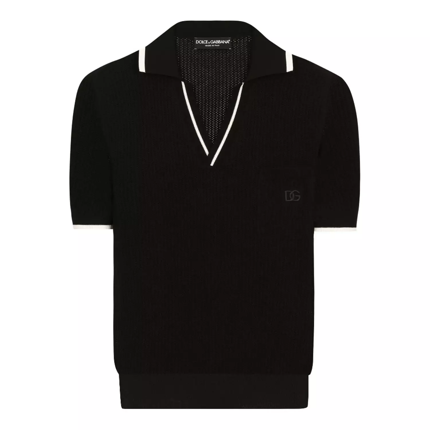 Silk  polo-shirt with DG logo image