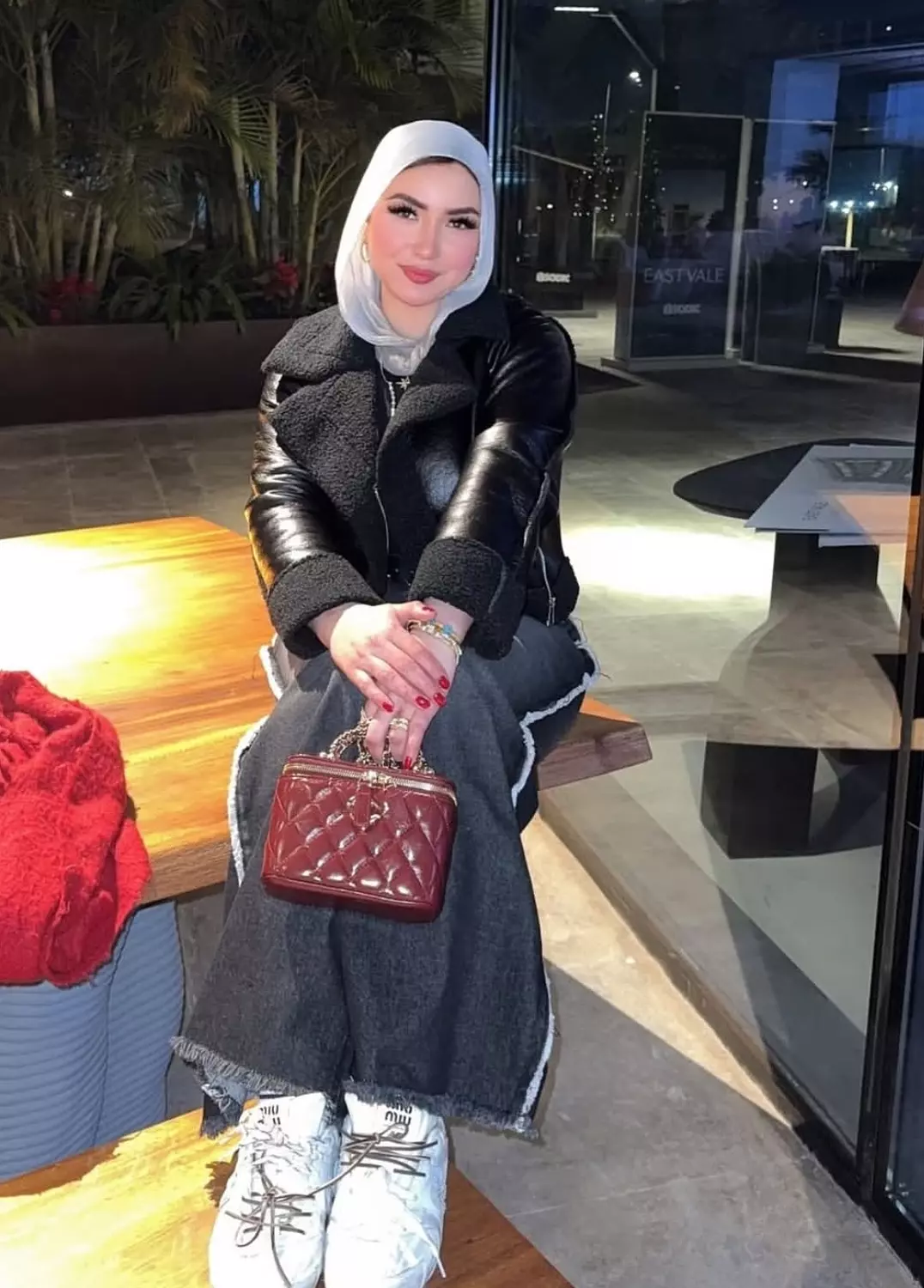 Leather & fur jacket  image