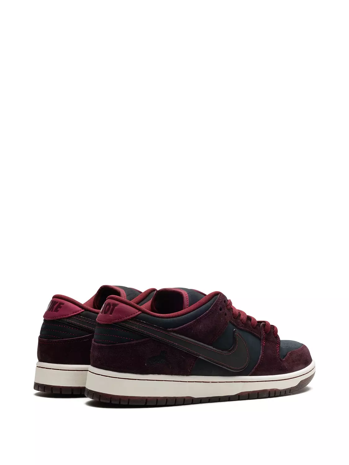Nike x Riot Skateshop SB Dunk Low "Mahogany/Dark Beetroot/Team Red/Sail/Night Maroon" Sneakers 2