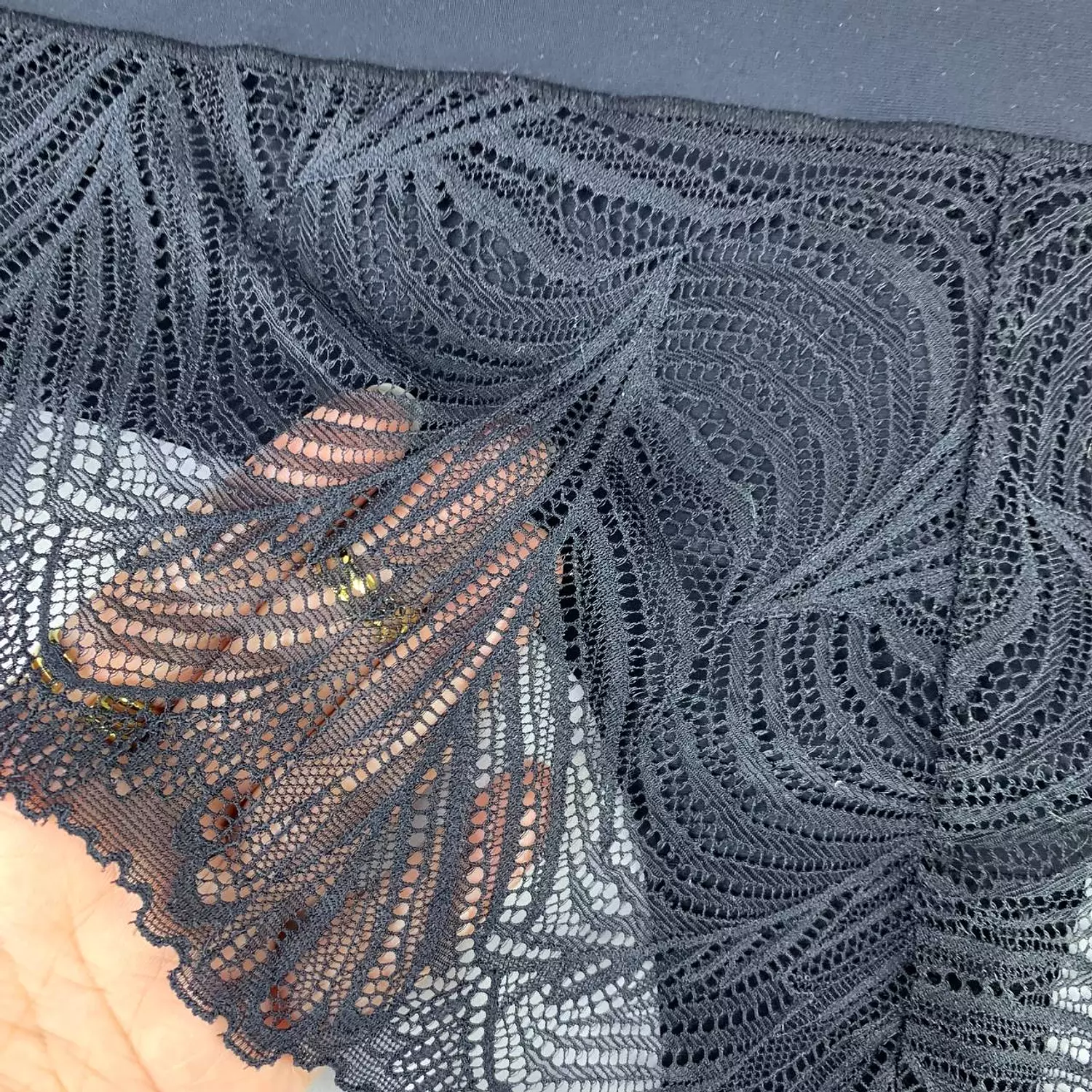 Jersey lingerie panty with lace from primark    2
