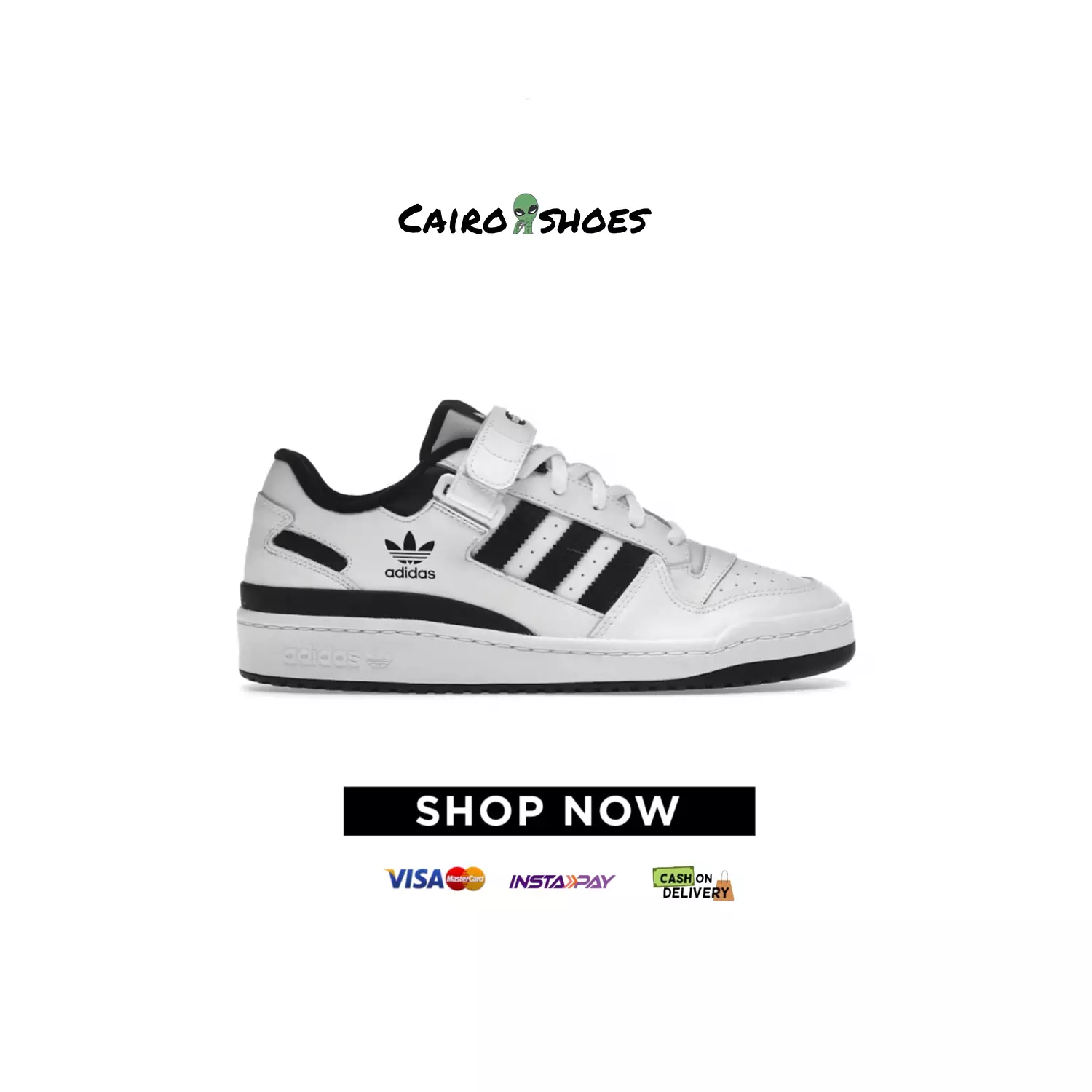 Adidas Forum Low  - White Black  image