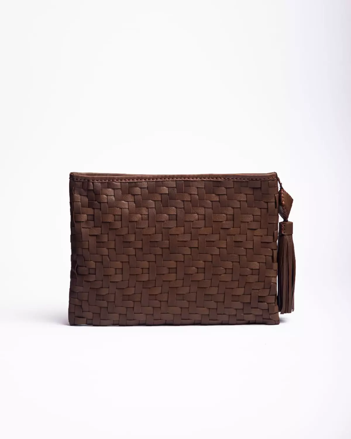 The Aztec Woven Clutch hover image
