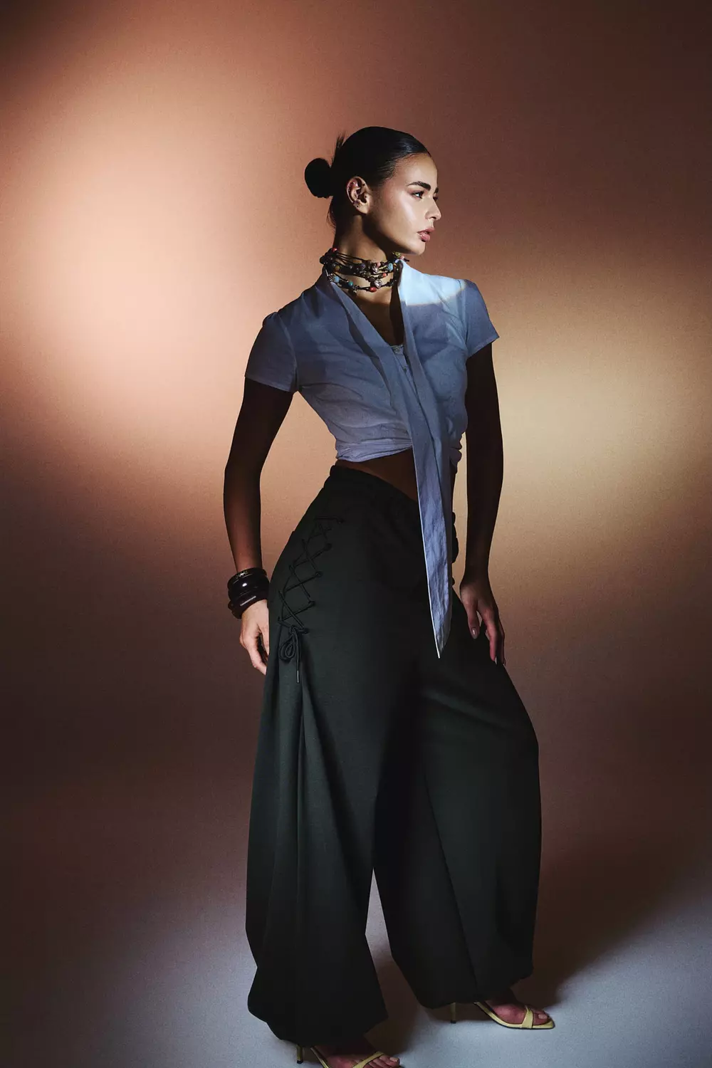 FYH Bordo Statement Set with Ribbon Cross - PANTS hover image