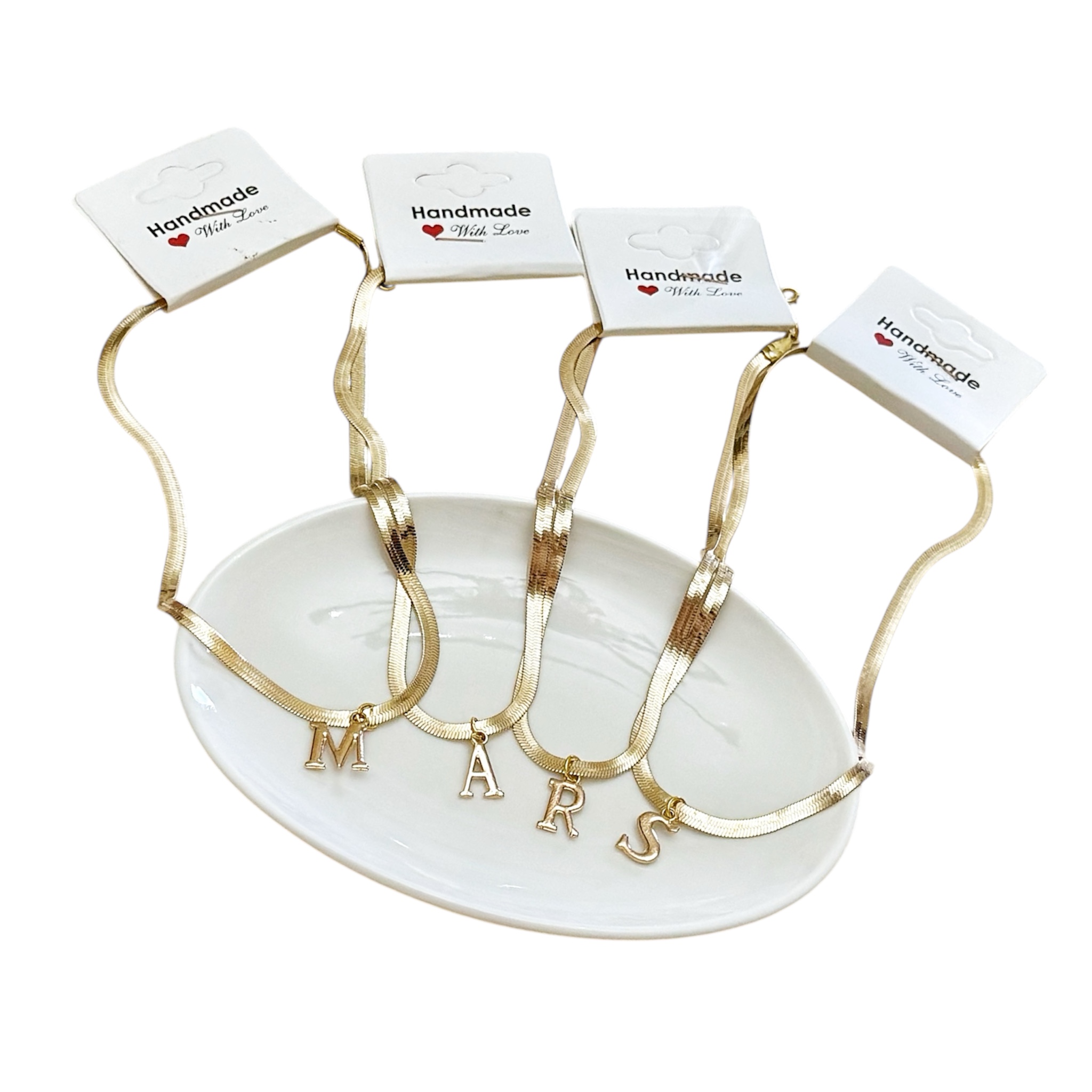 <p>1 Pc Stainless Steel Alphabet Necklace</p>