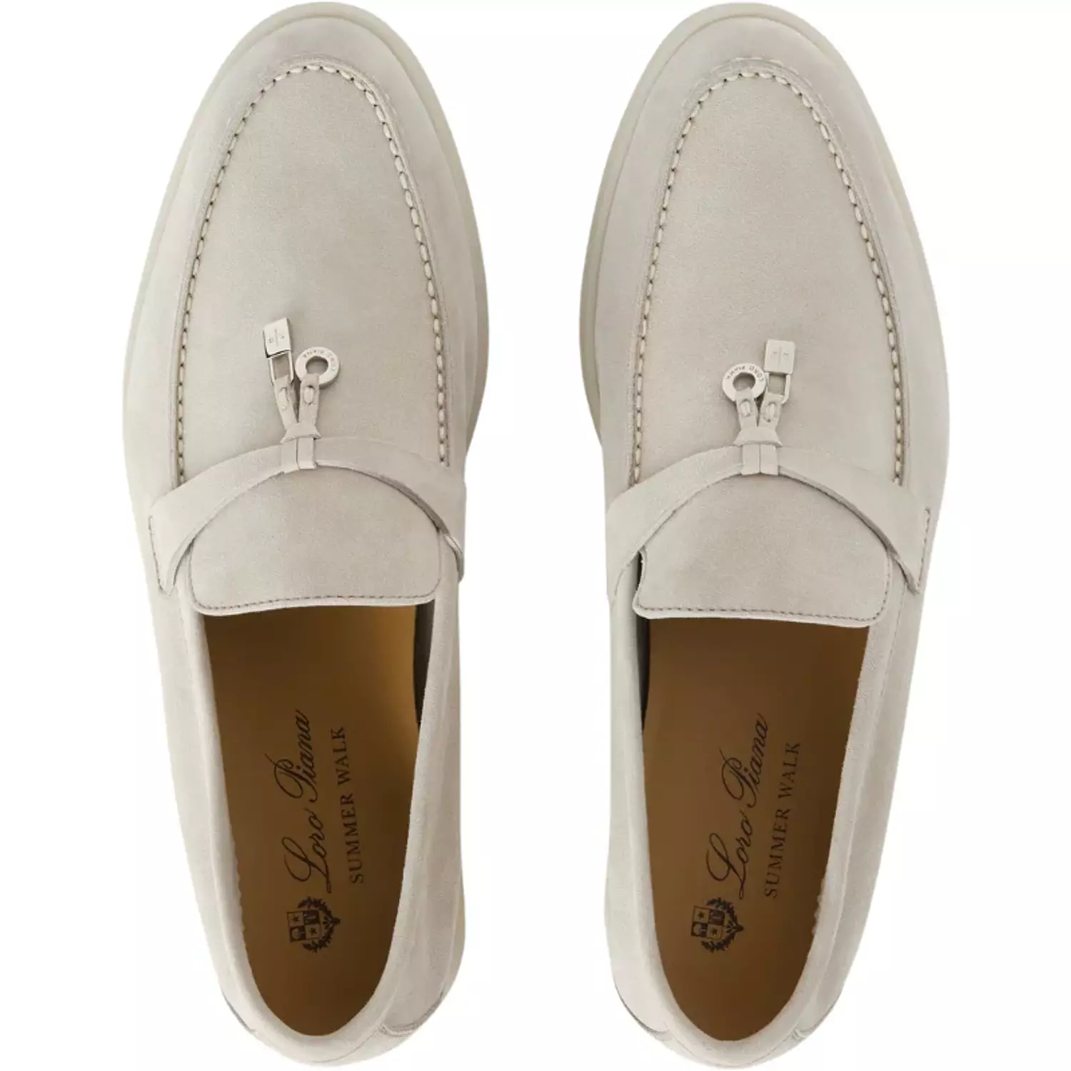 Loro piana Summer Charms Walk Loafer'Powder Pearl' 3