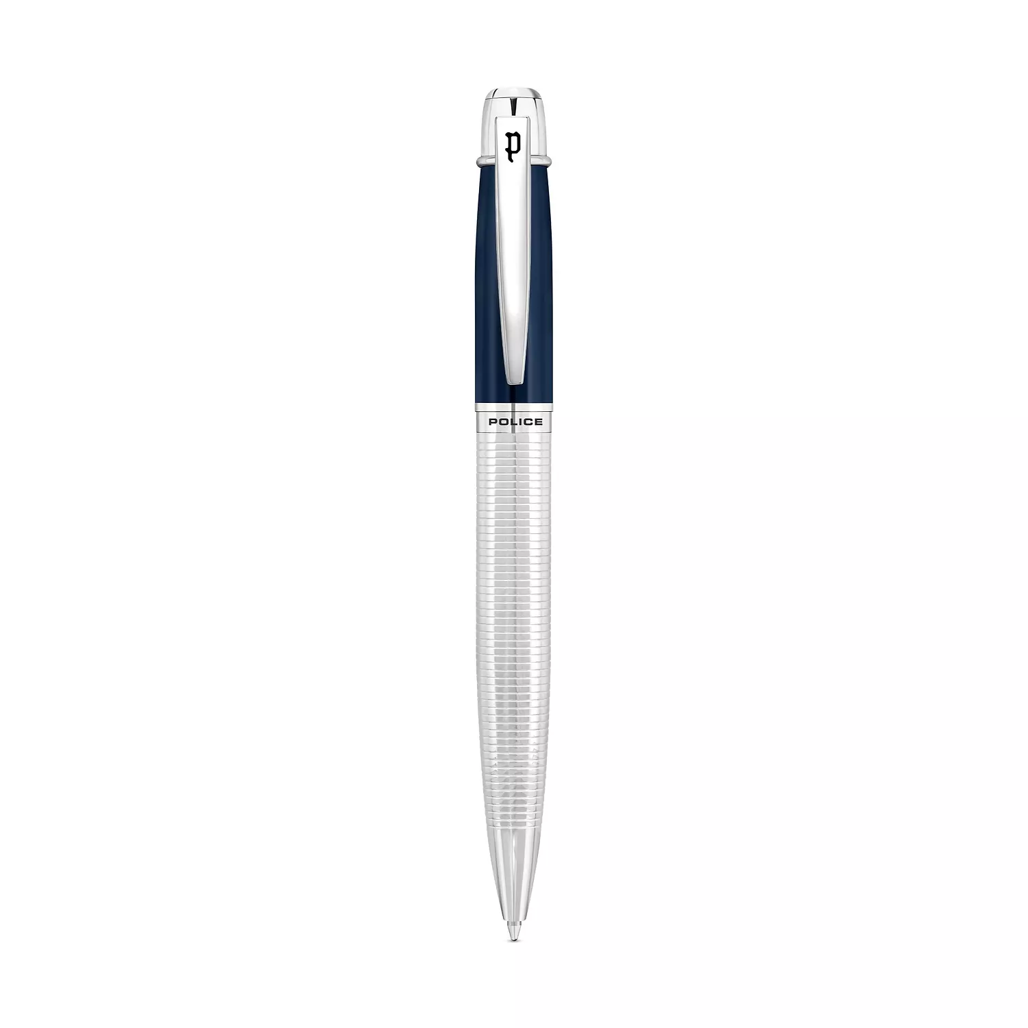 POLICE - Takota Pen For Men Blue & Silver Color - PERGR0001402