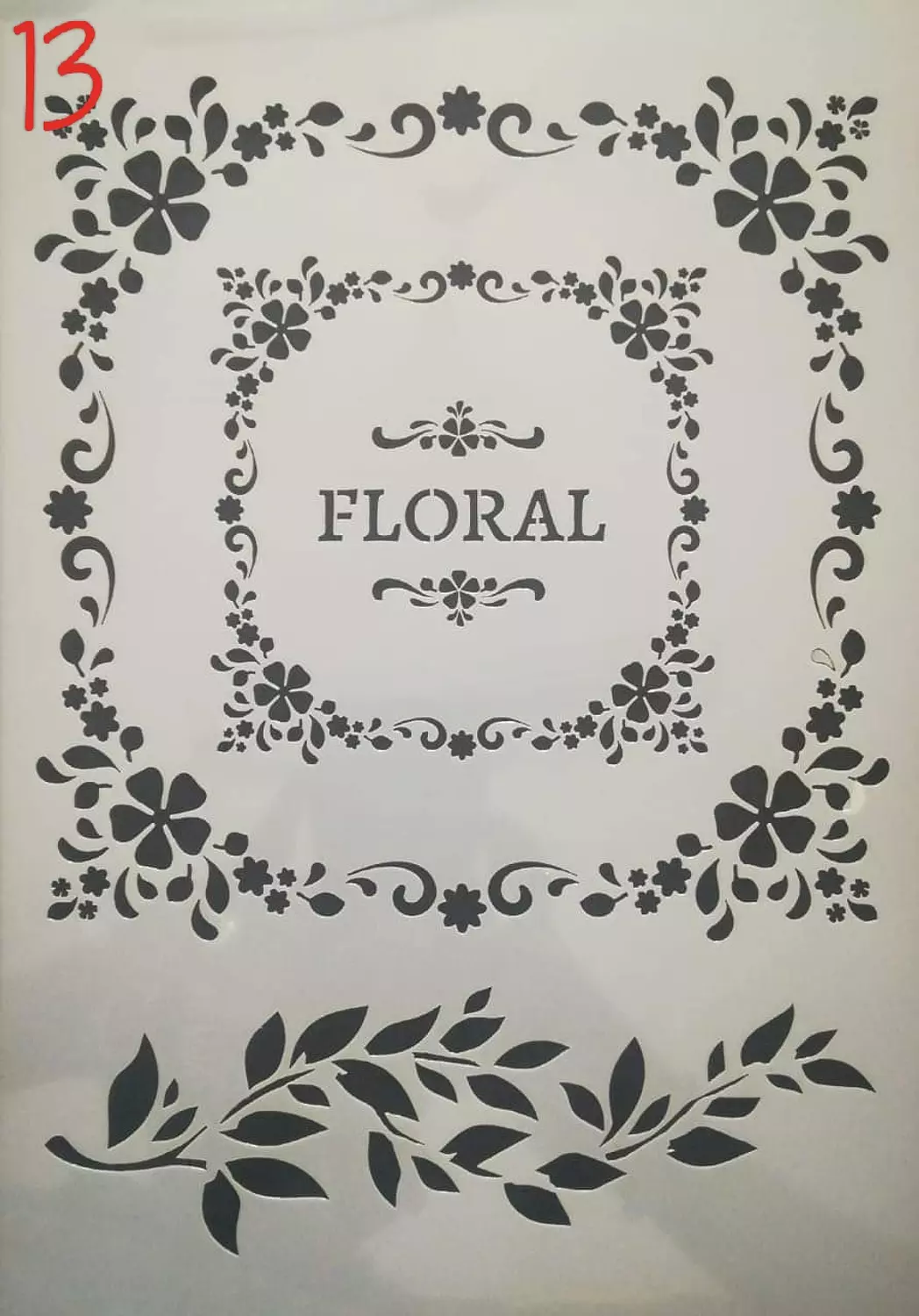 استنسل مفرغ (اشكال مختلفة) Stencils(Different forms) A4 16