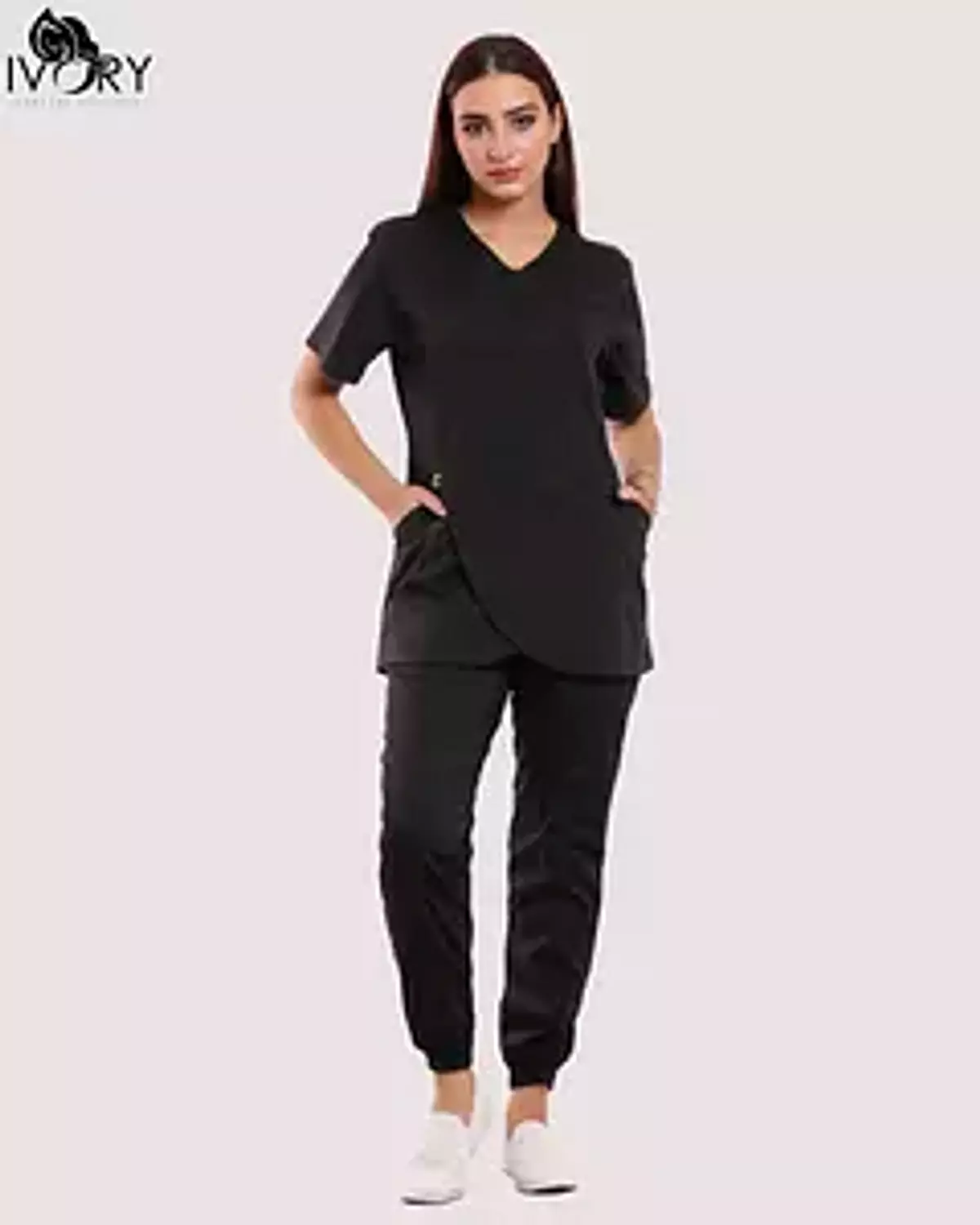 Black Tulip Scrub (Half Sleeves) 4