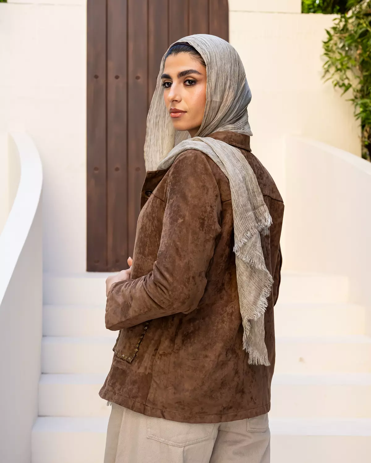 Studded Jacket in Havan 2