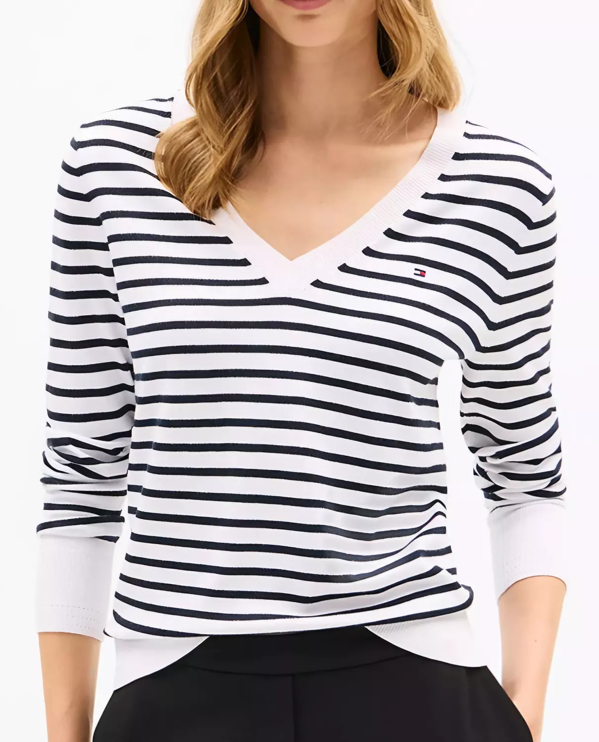 Tommy Hilfiger pullover V-neck white  hover image