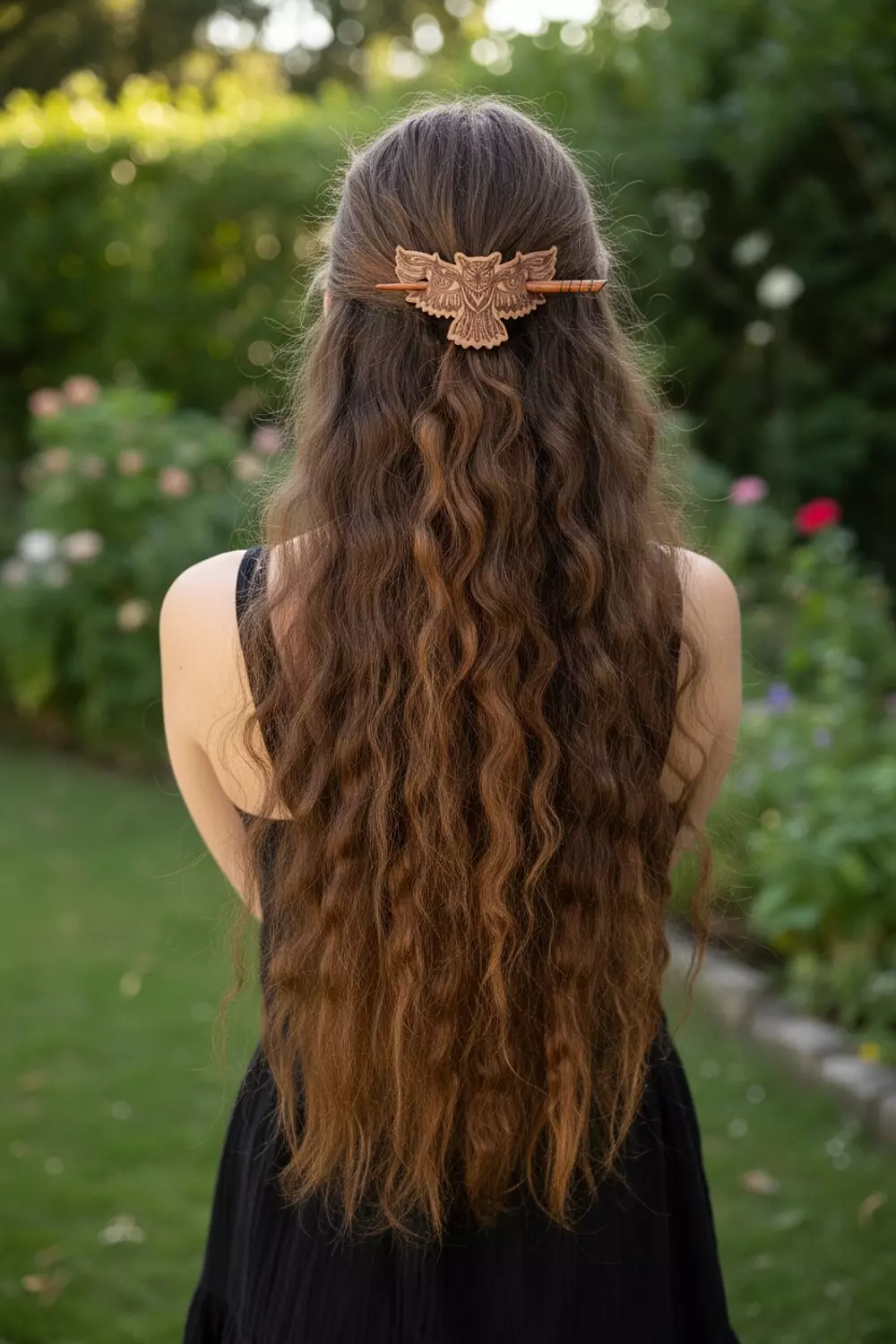 Owl Hair Barrette image