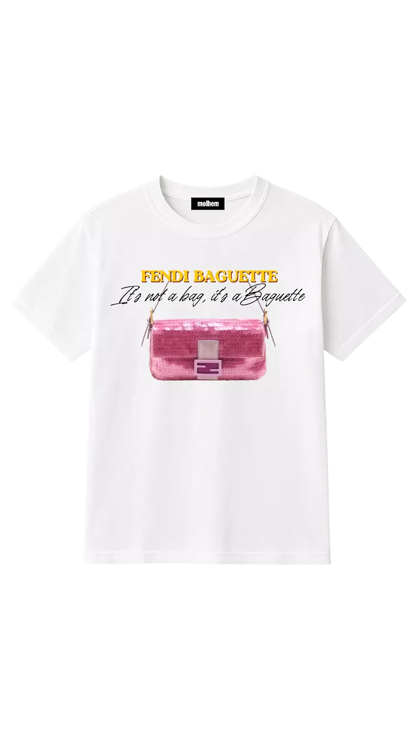 Pink Sequin Baguette Tee image