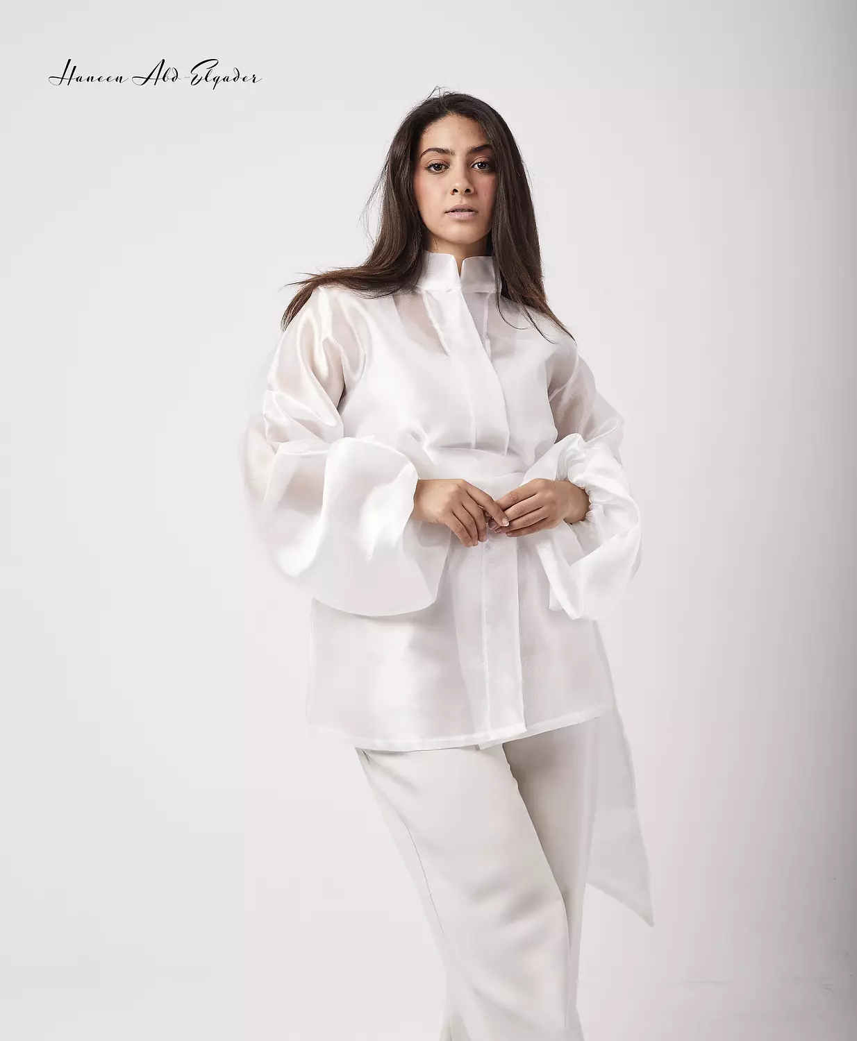 White organza blouse 1