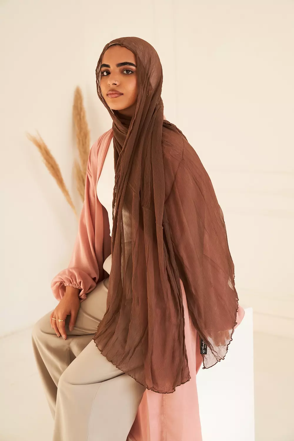 Rafiled linen in Brown "RL-13" 1