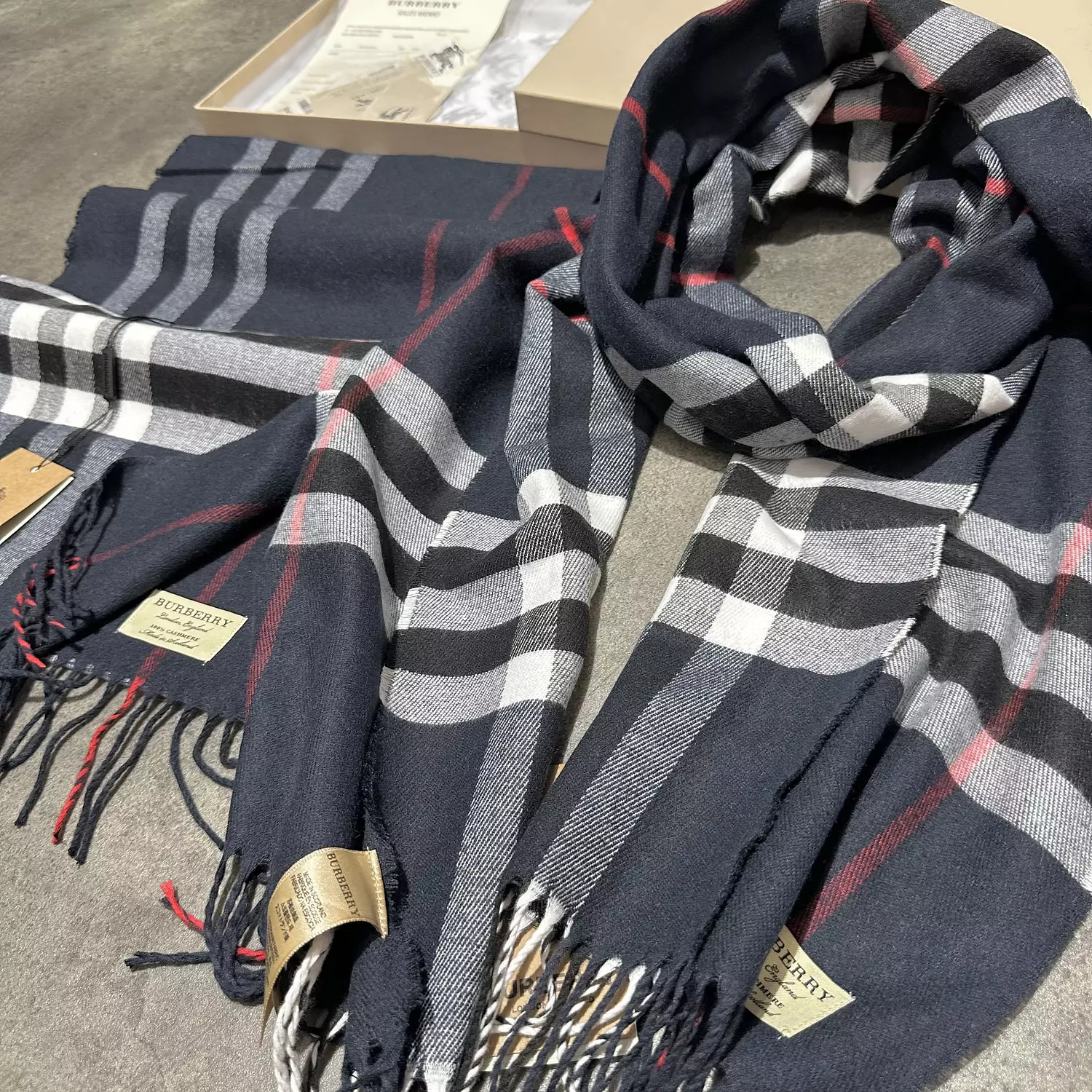 Burberry Blue Scarf s-23 hover image