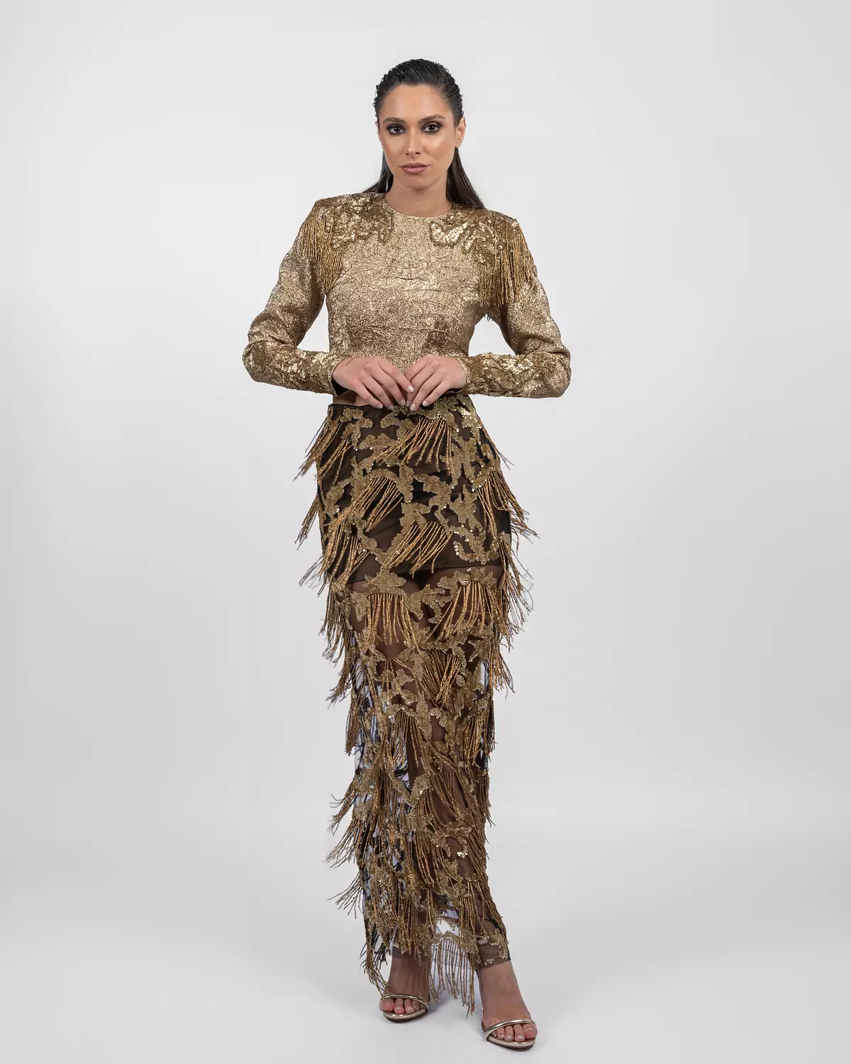 Majestic Golden Fringes Set image