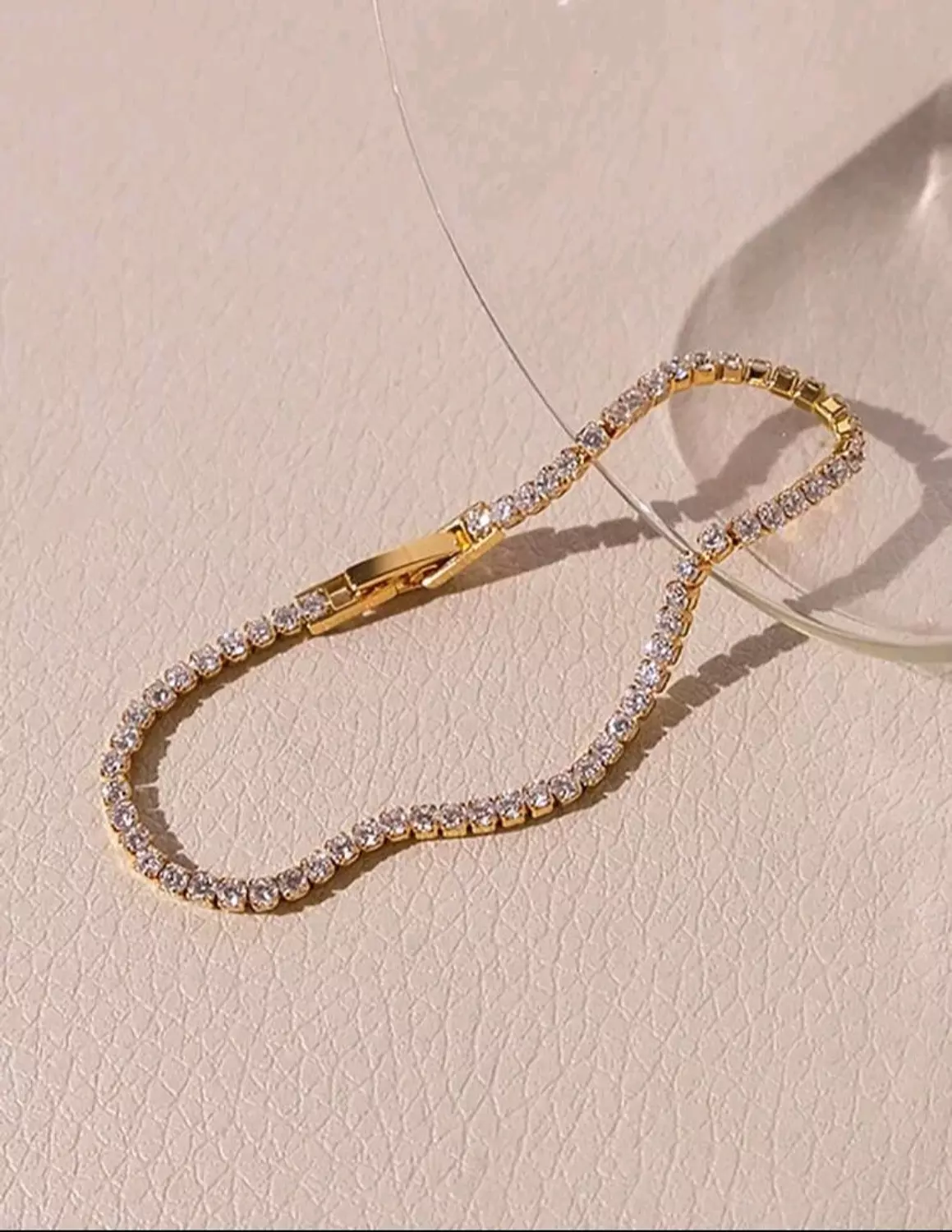 Bracelet tennis gold hover image