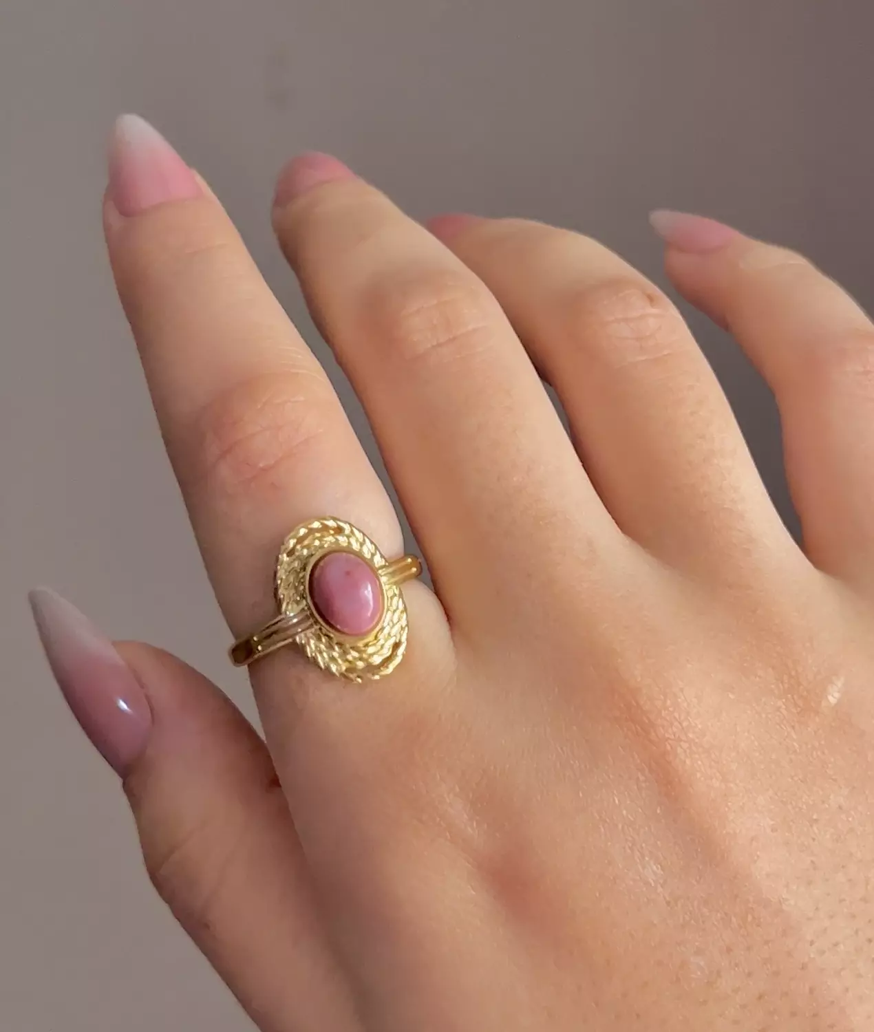 Pink Gemstone ring image