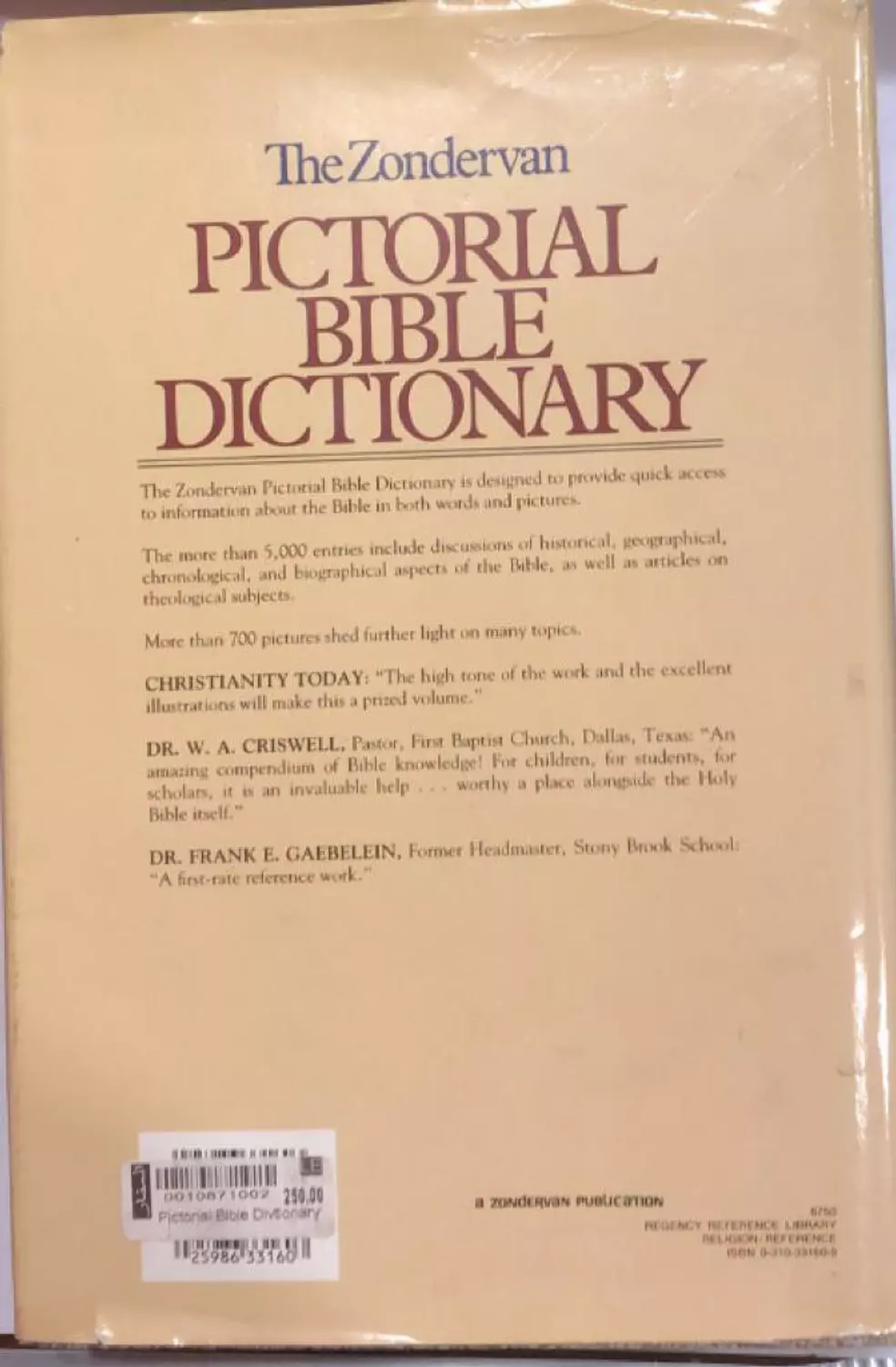 Pictorial Bible Divtionary 1
