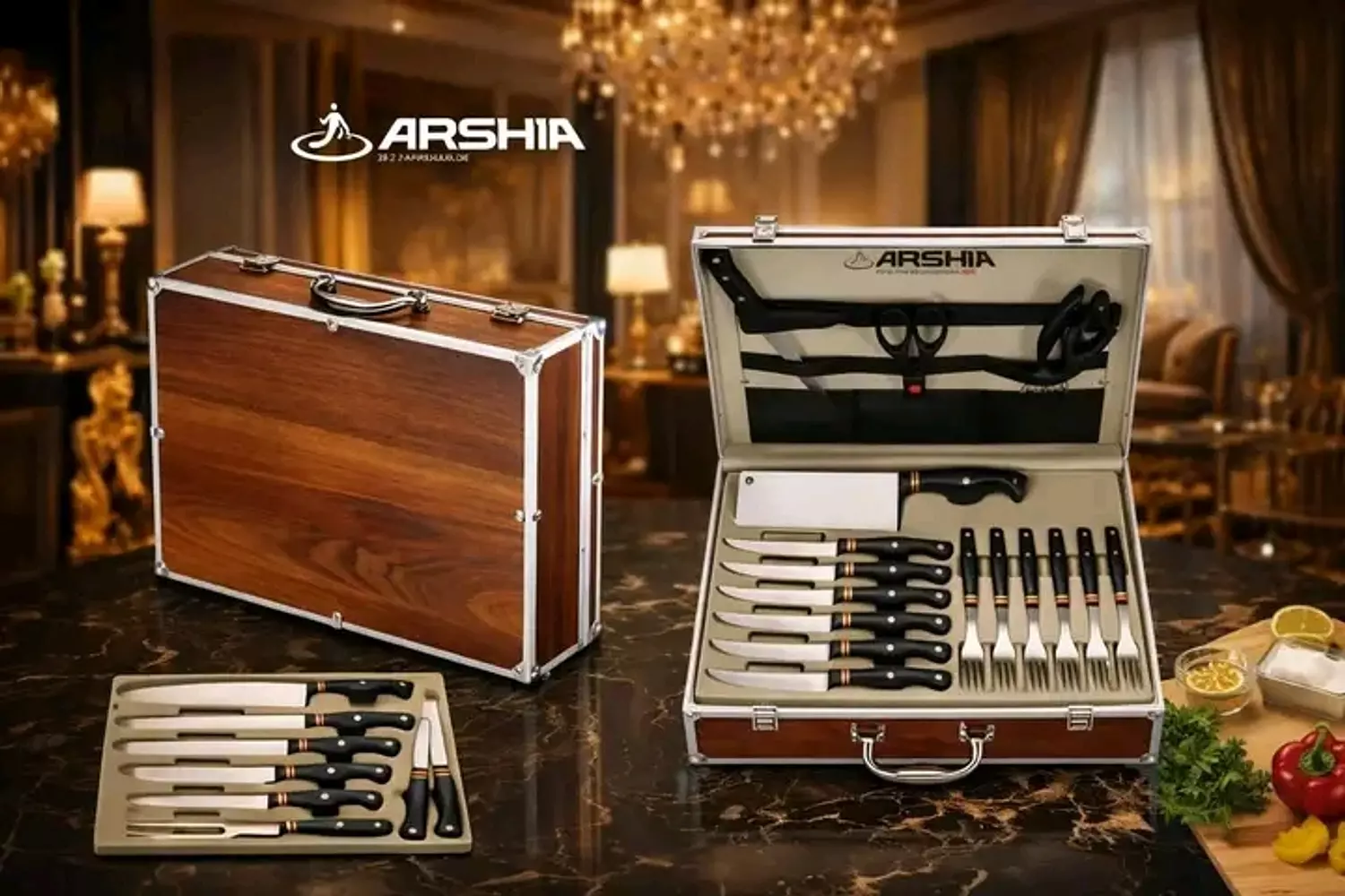 شنطه سكاكين ارشيا 32 قطعه image