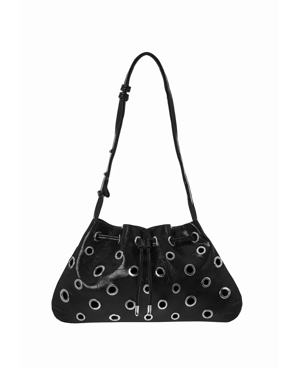 Black Bag with Silver Hardware   image